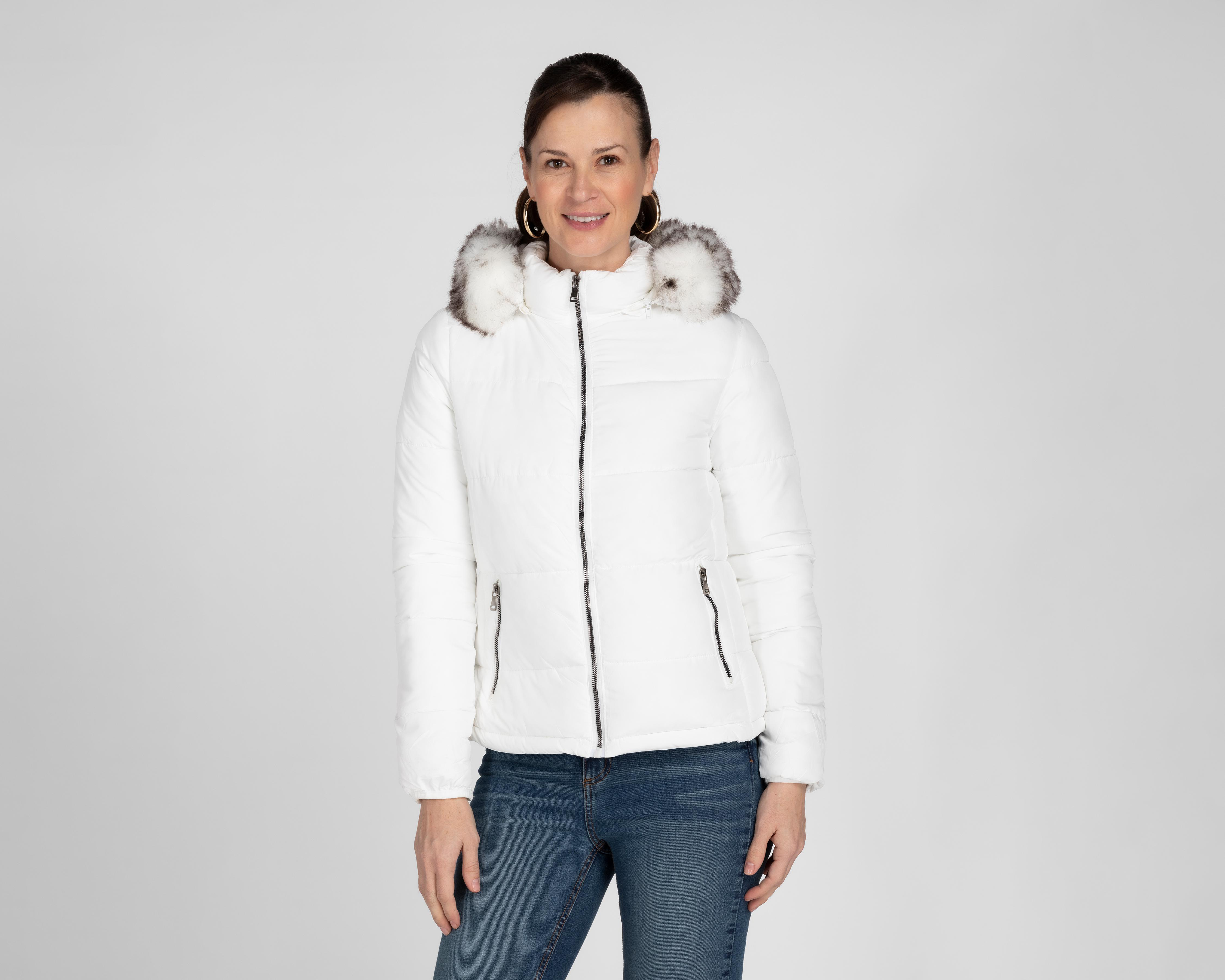 Chamarra Ann Miller Capitonada con Gorro