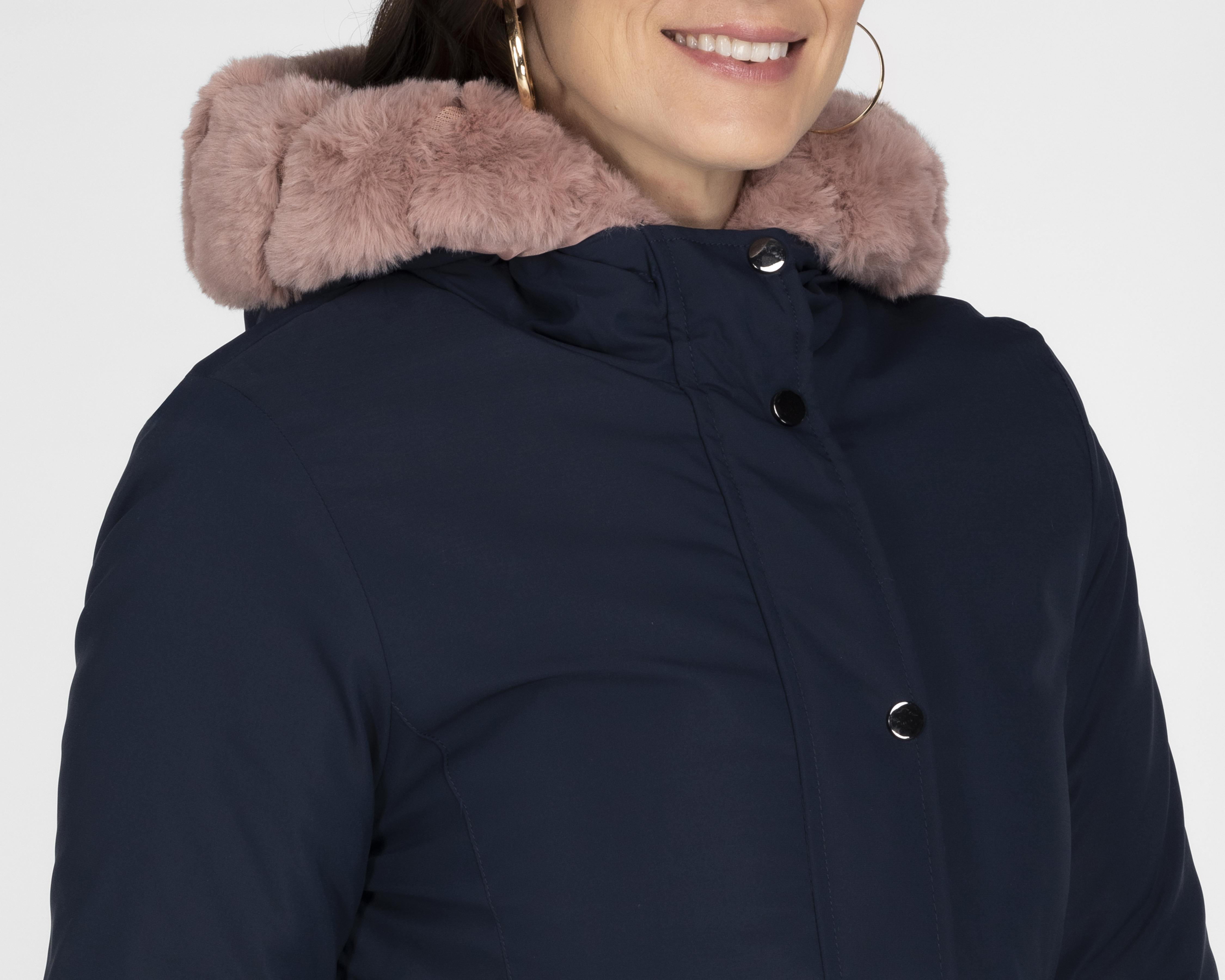 Foto 4 | Chamarra Ann Miller Azul con Gorro