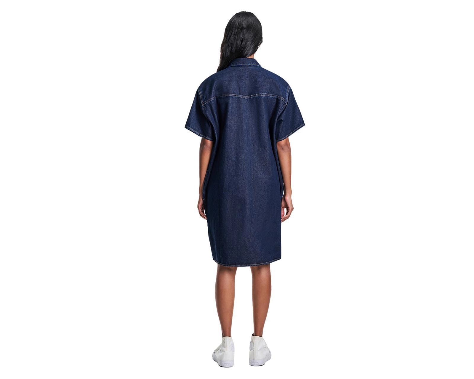 Foto 4 pulgar | Vestido Levi's Casual de Mezclilla con Botones