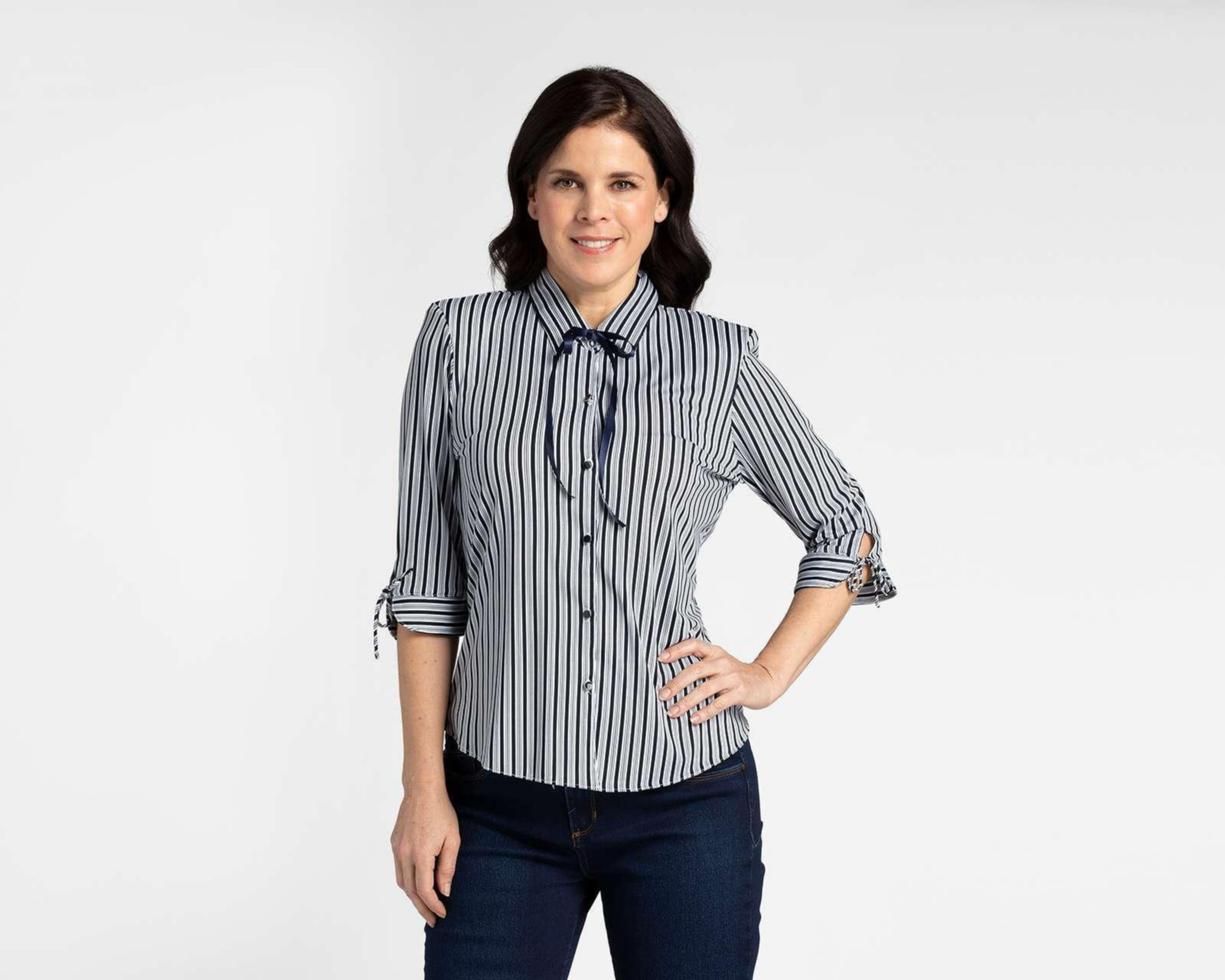 Foto 1 | Blusa Paloma Estampado a Rayas con Botones
