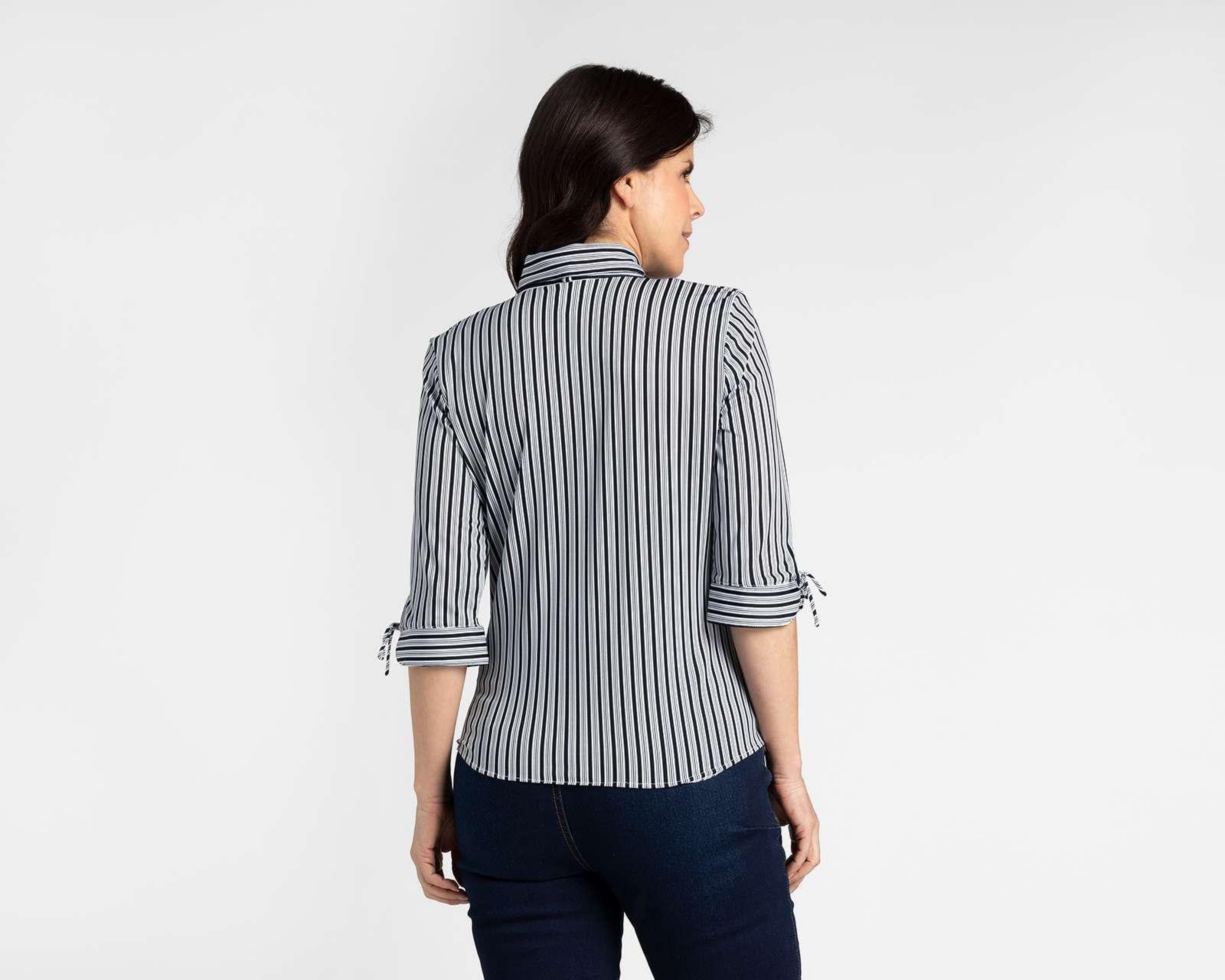 Foto 4 pulgar | Blusa Paloma Estampado a Rayas con Botones