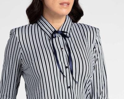 Foto 4 | Blusa Paloma Estampado a Rayas con Botones