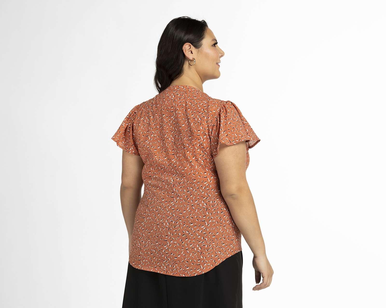 Foto 7 pulgar | Blusa Sahara sin Manga Estampada