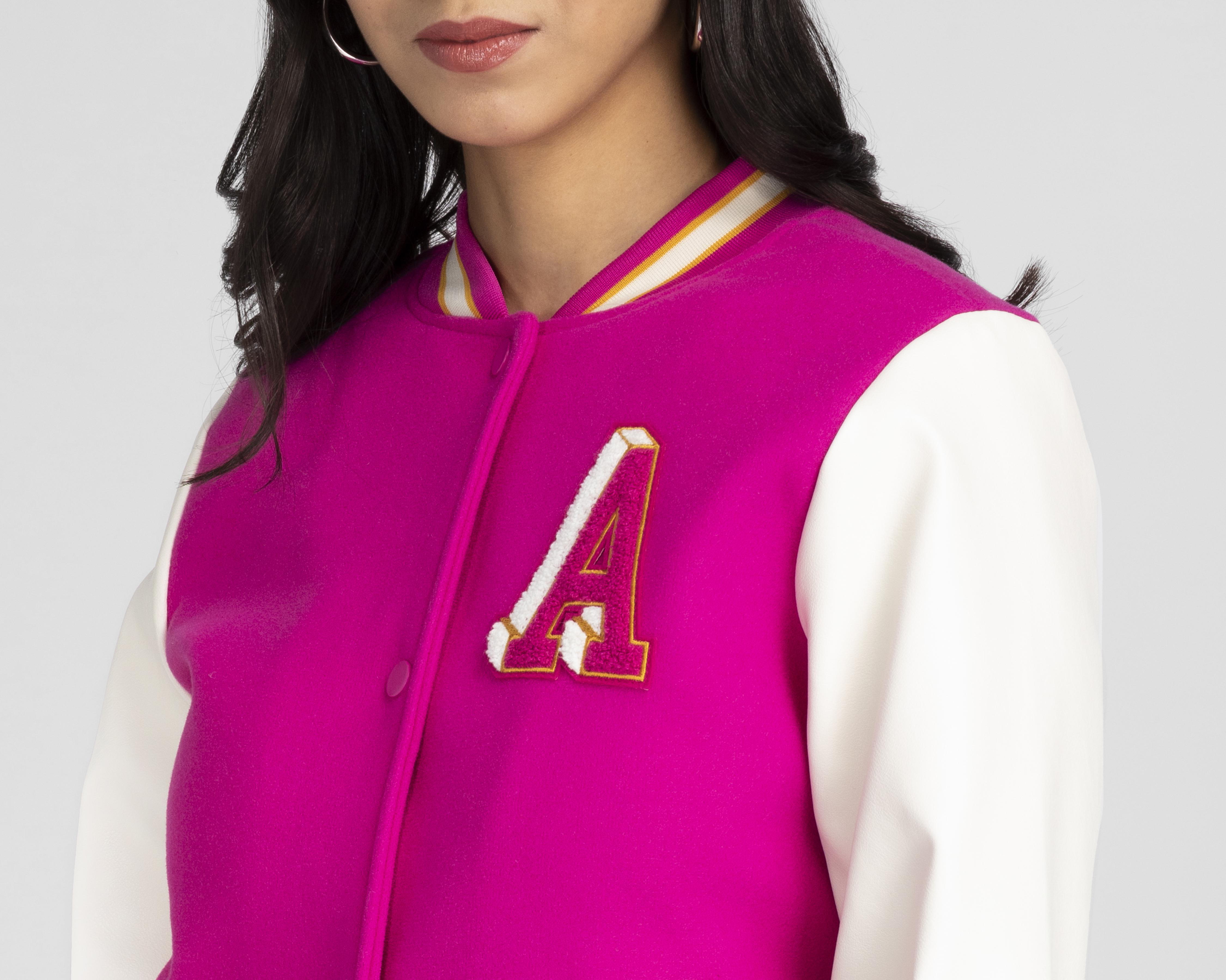 Foto 4 | Chamarra AM&CO Rosa con Botones