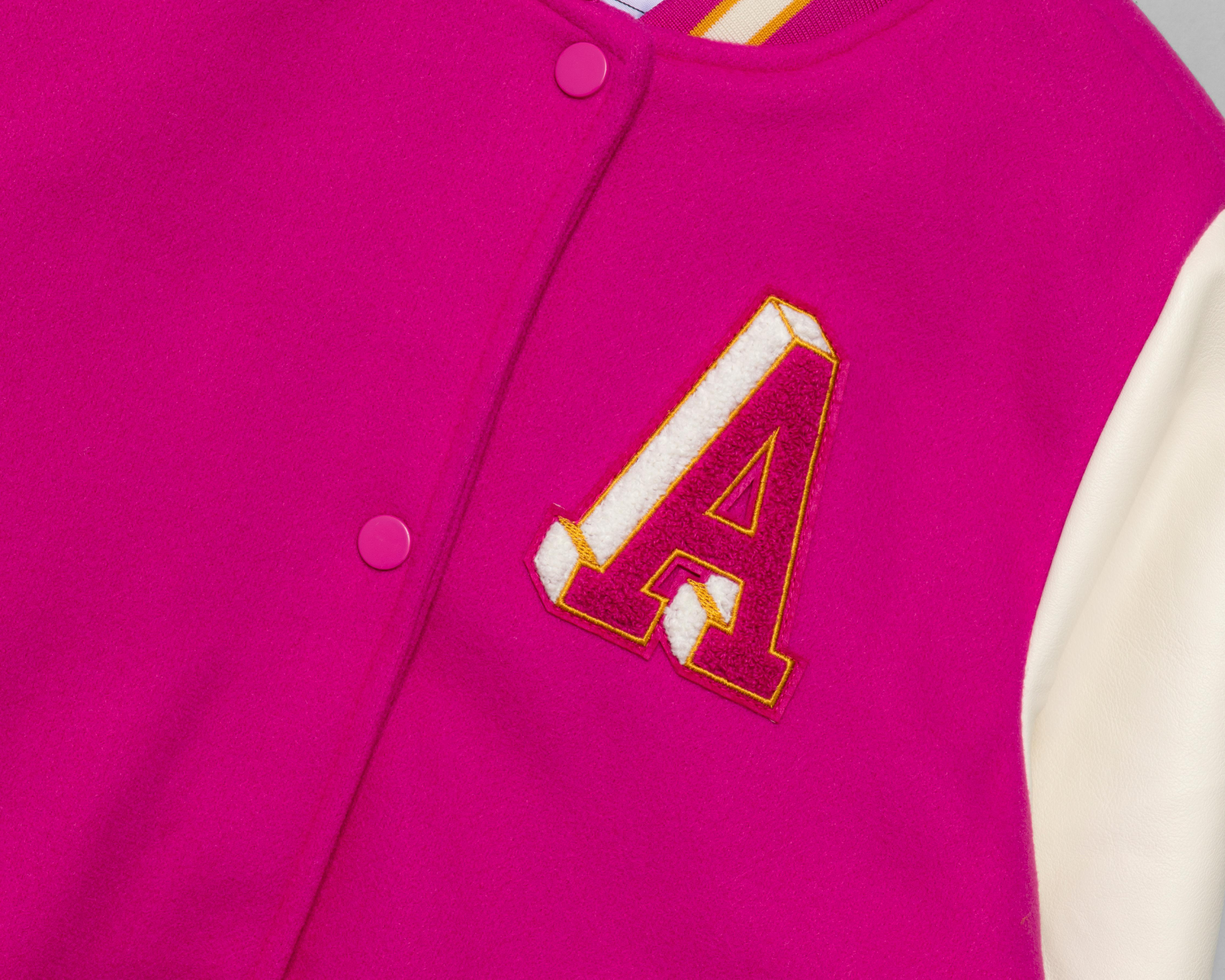 Foto 6 | Chamarra AM&CO Rosa con Botones