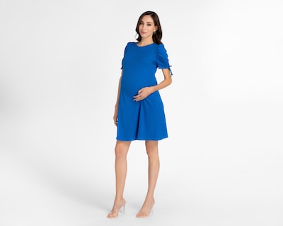 Foto 1 | Vestido de Maternidad Mamá Bella Azul con Elevadores