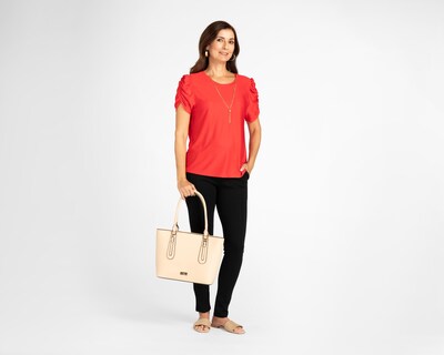 Foto 2 | Blusa Sahara Mangas Zurcidas con Collar