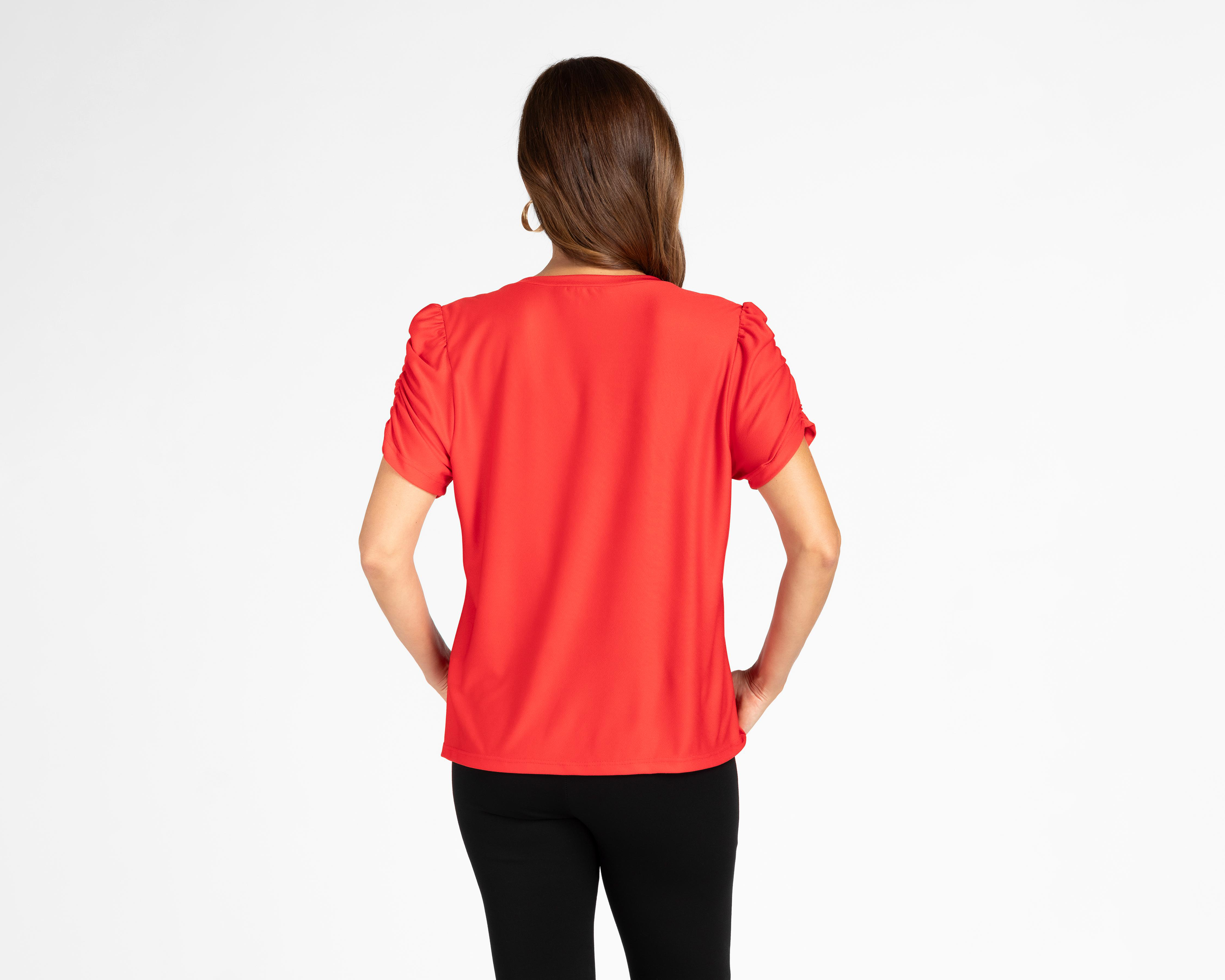 Foto 4 pulgar | Blusa Sahara Mangas Zurcidas con Collar