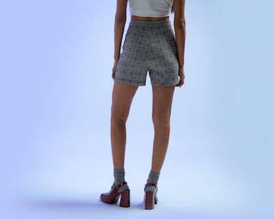 Foto 3 | Short Falda Strona a Cuadros para Mujer