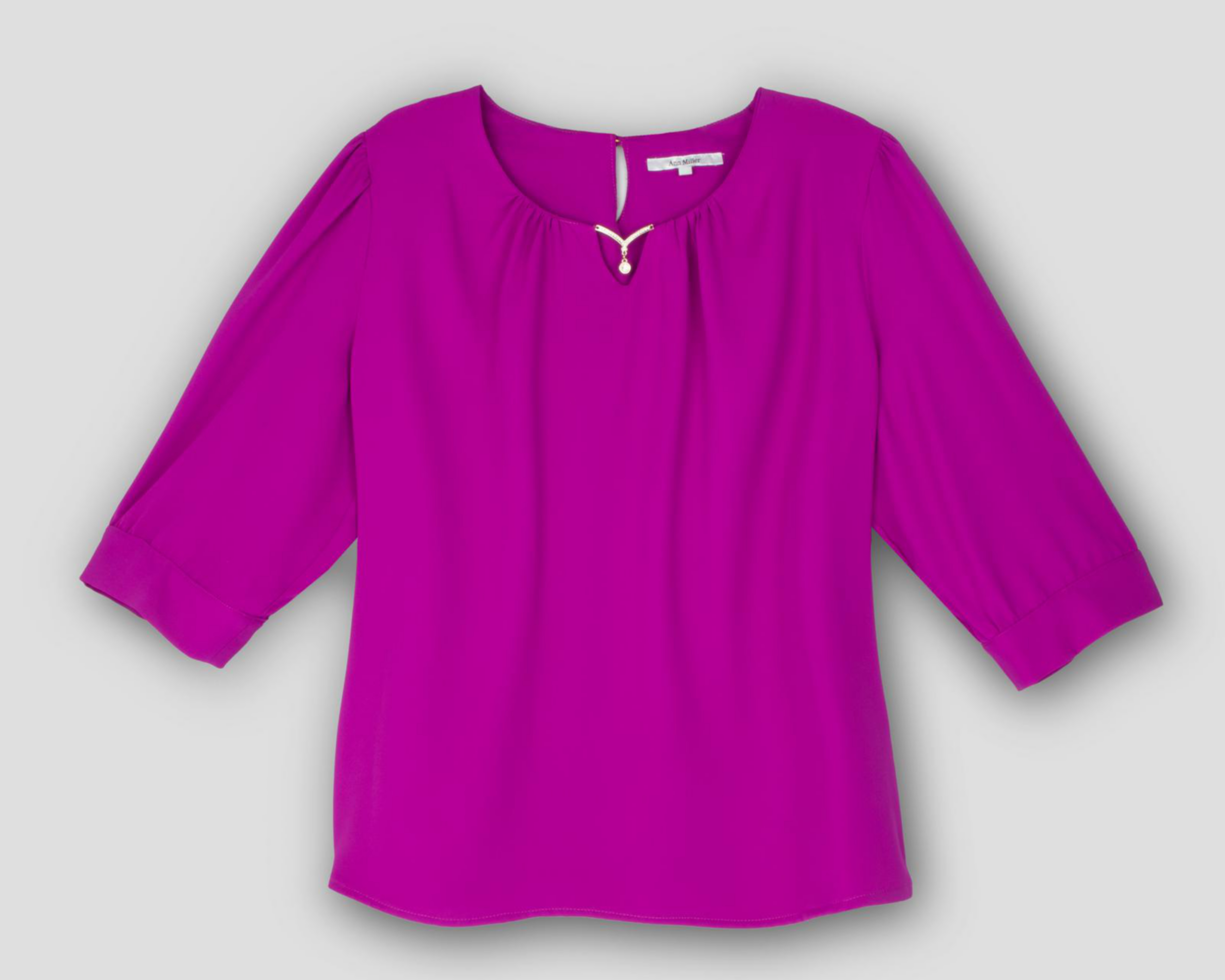 Blusa Ann Miller Cuello Redondo para Mujer