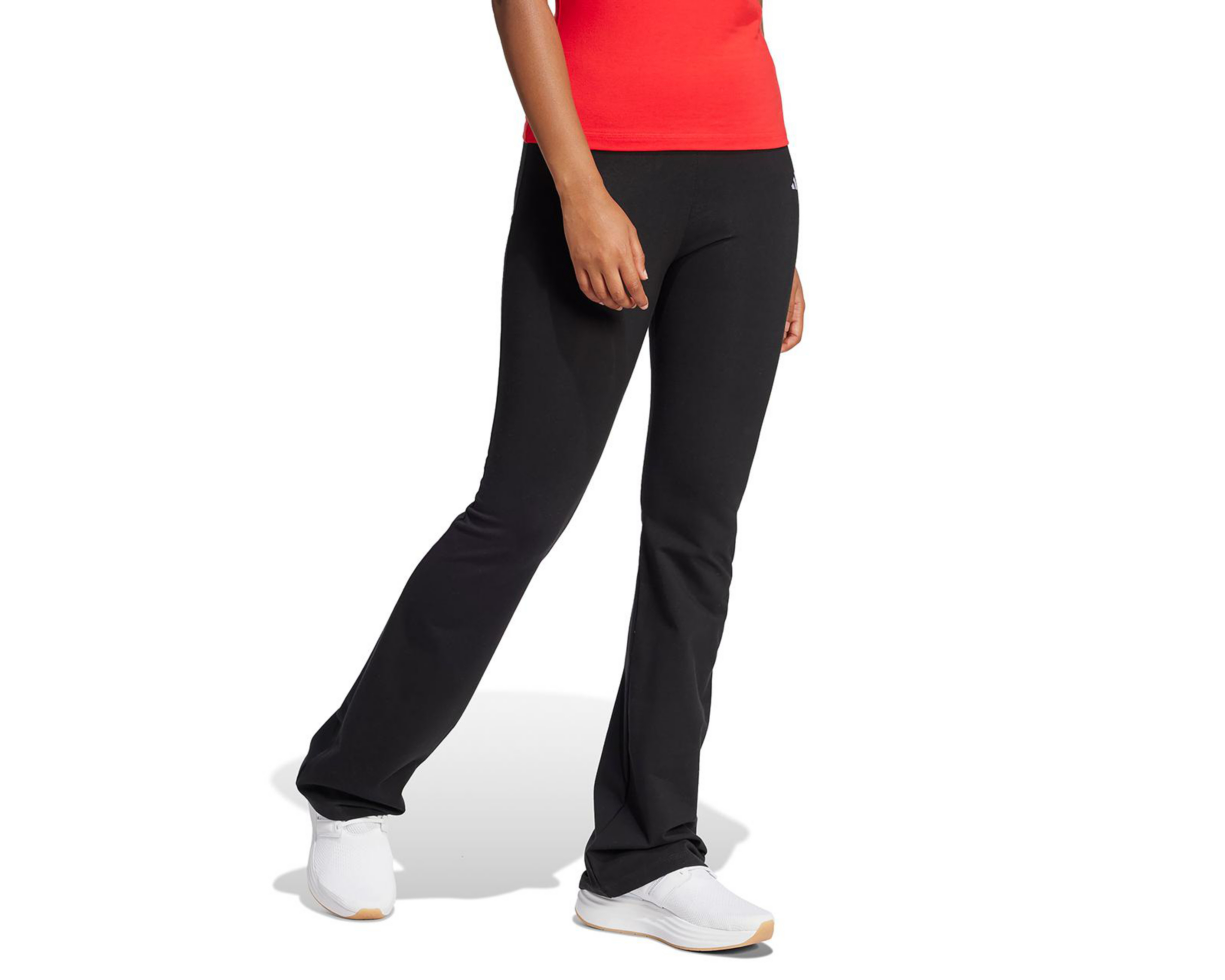 Foto 3 pulgar | Leggings de Entrenamiento Adidas Essentials Small Logo Flared para Mujer