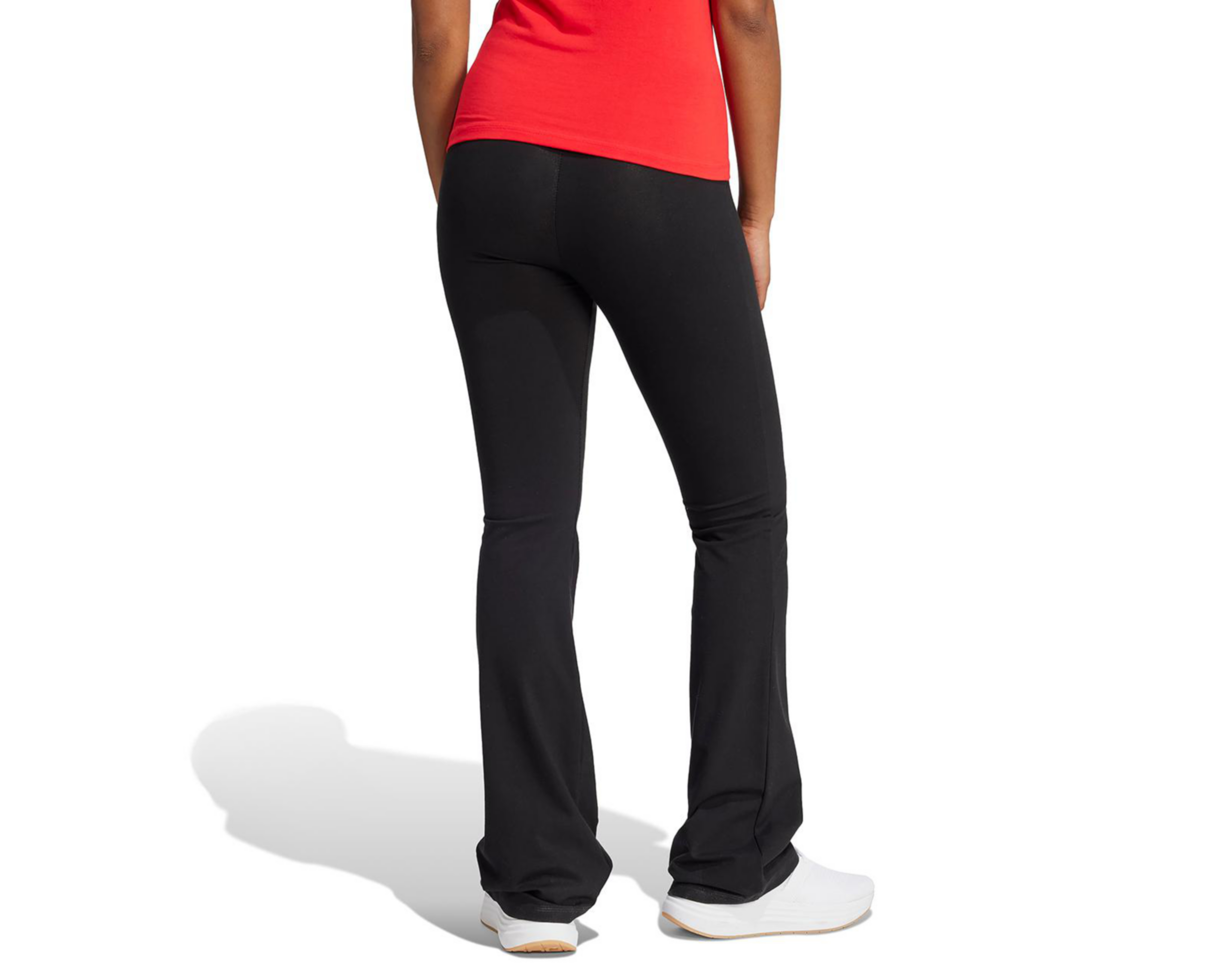 Foto 4 pulgar | Leggings de Entrenamiento Adidas Essentials Small Logo Flared para Mujer