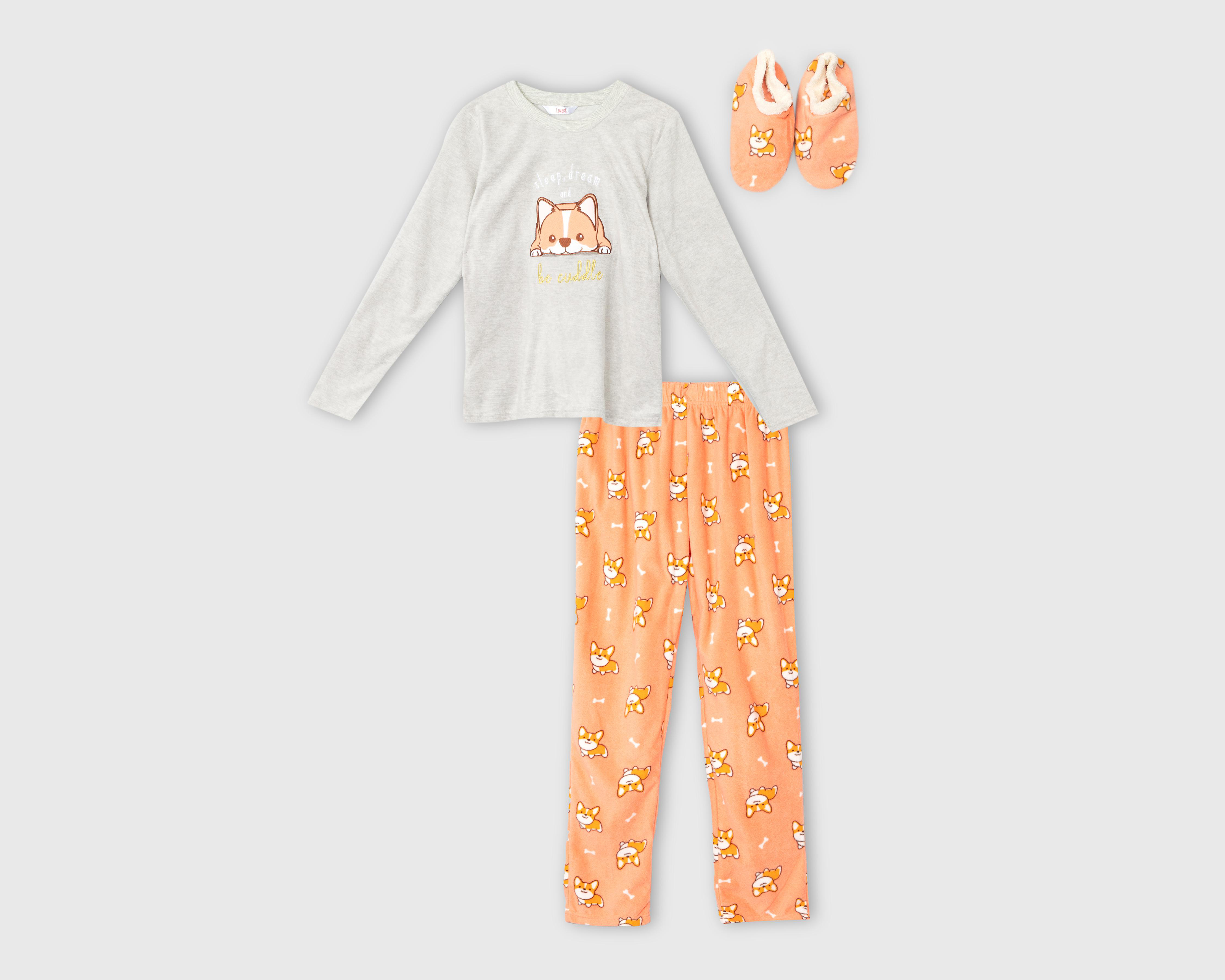 Foto 1 | Pijama Lovest para Mujer 3 Piezas