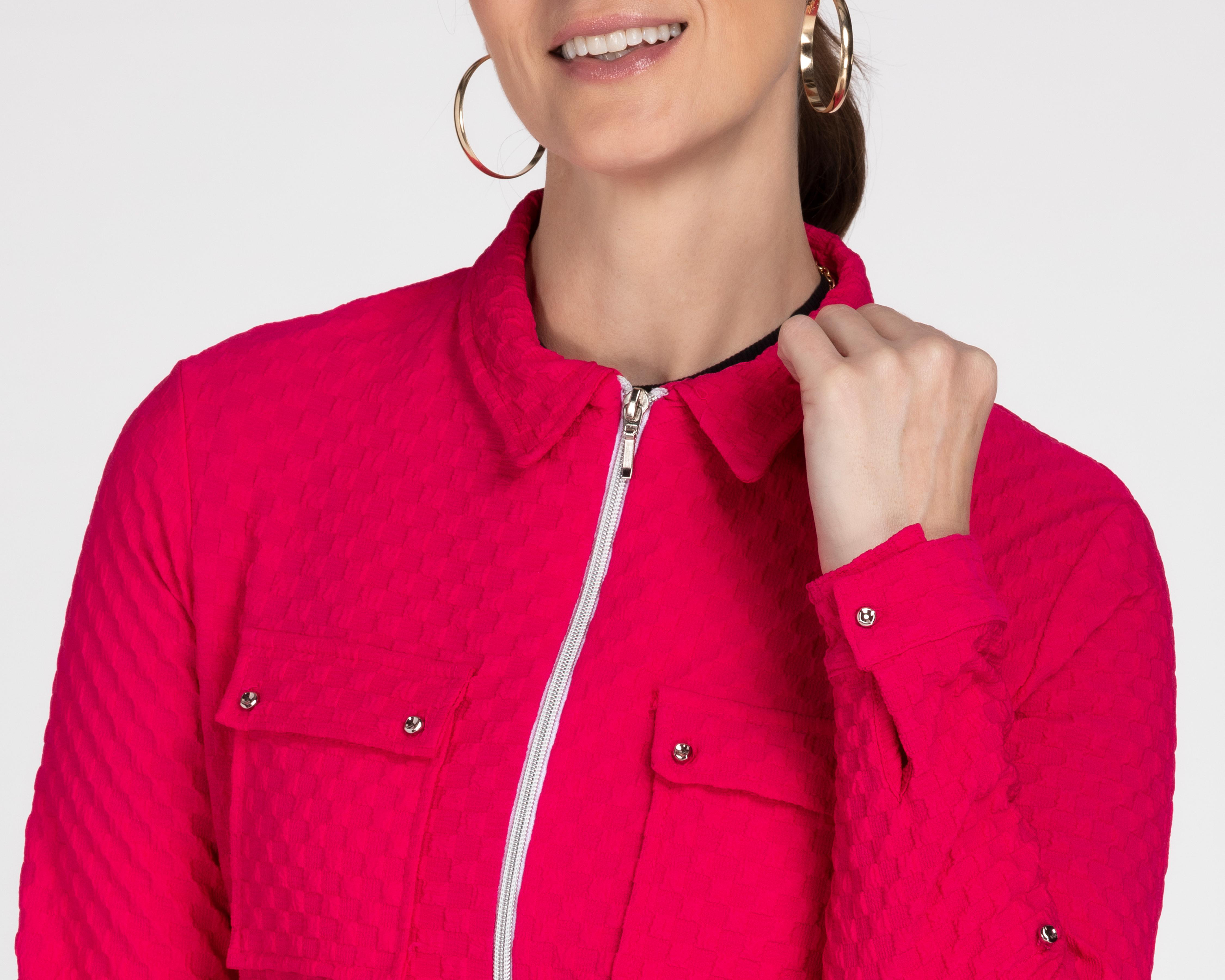 Foto 5 pulgar | Blusa Ann Miller Manga Larga con Cierre