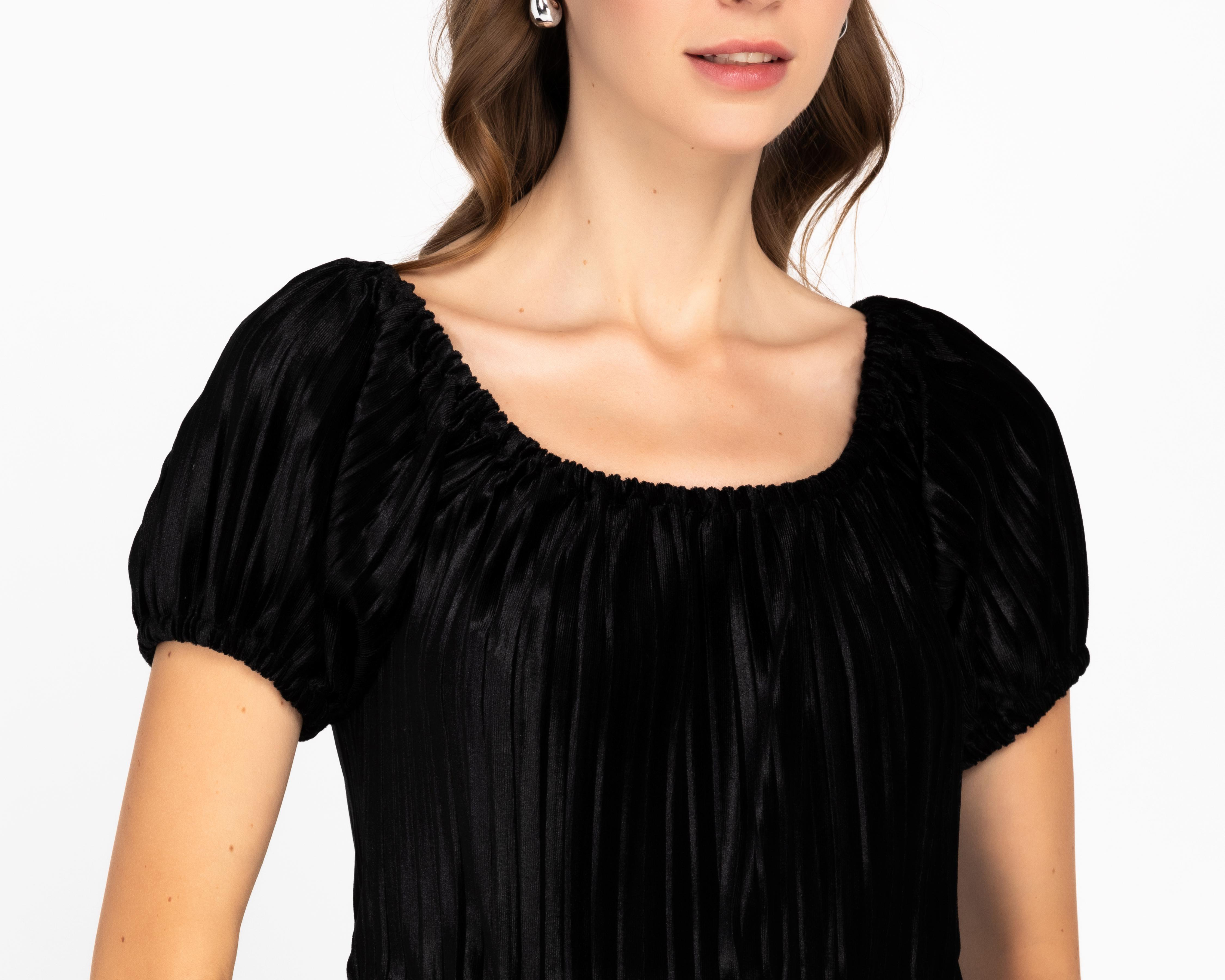 Foto 5 pulgar | Blusa Sahara Negra para Mujer