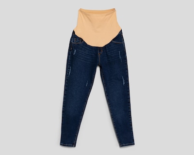 Foto 1 | Jeans de Maternidad Azul Marino Mamá Bella