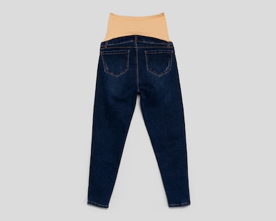 Foto 2 | Jeans de Maternidad Azul Marino Mamá Bella
