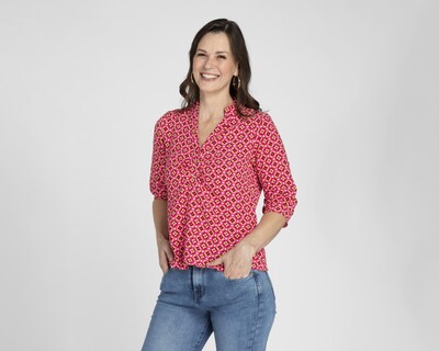 Foto 1 | Blusa Ann Miller Manga 3/4 Estampada