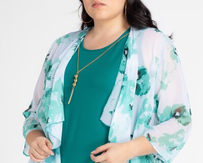 Foto 5 | Vestido Lady Sun Formal Verde con Capa