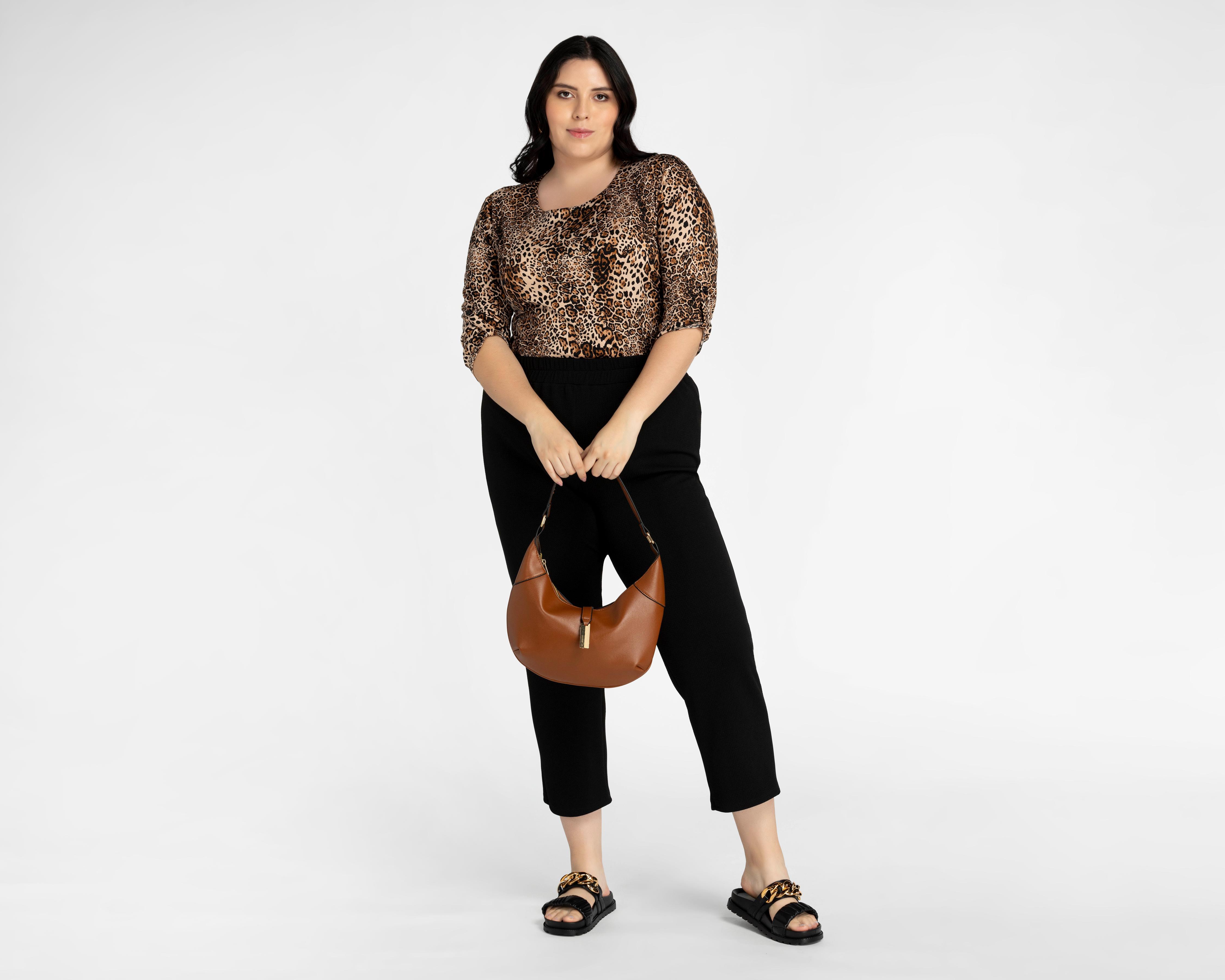 Foto 2 pulgar | Blusa con Pantalón Lady Sun con Animal Print