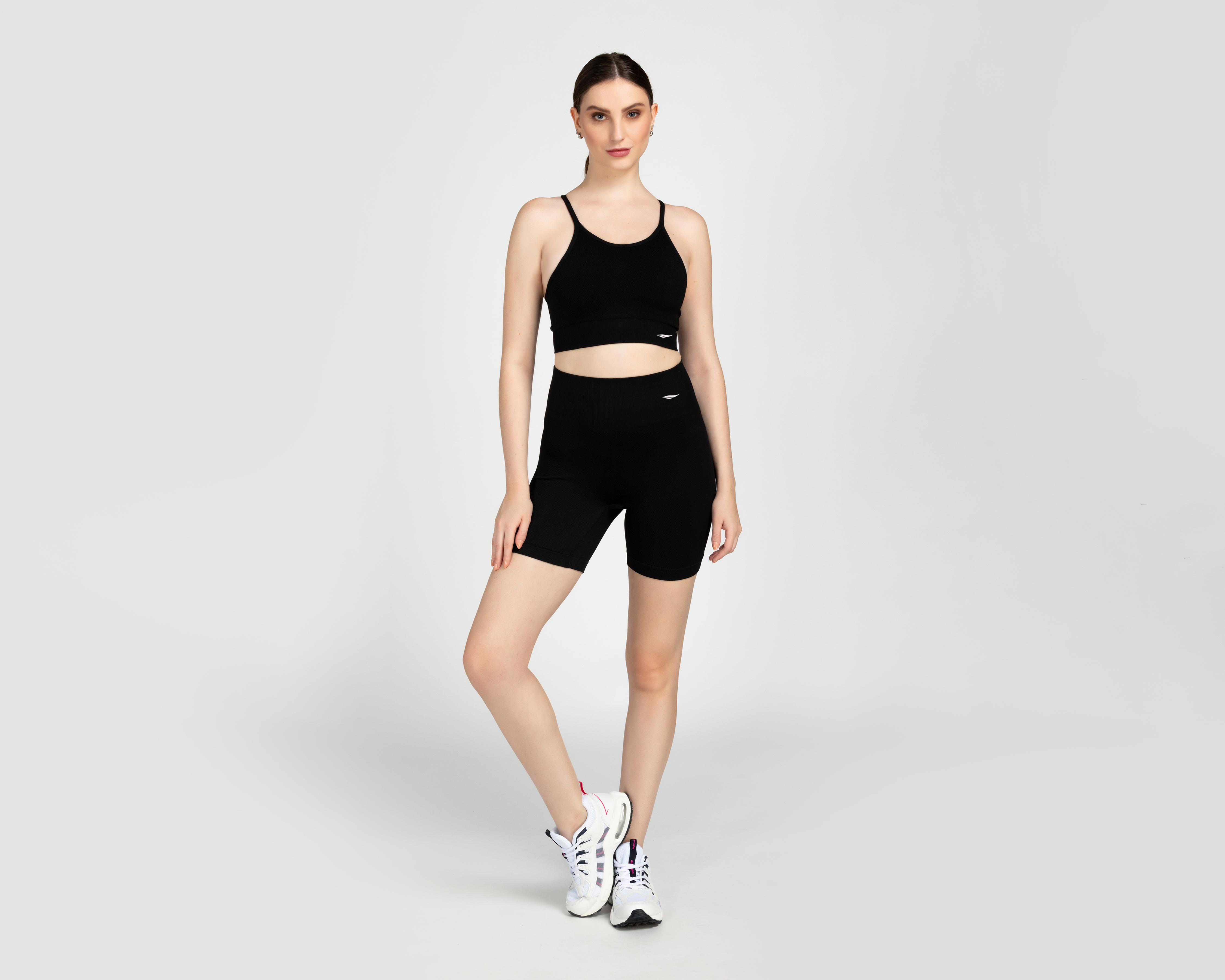 Foto 2 pulgar | Short Biker y Top Sportline para Mujer