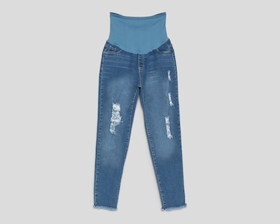 Foto 1 | Pantalón de Maternidad Azul Mamá Bella