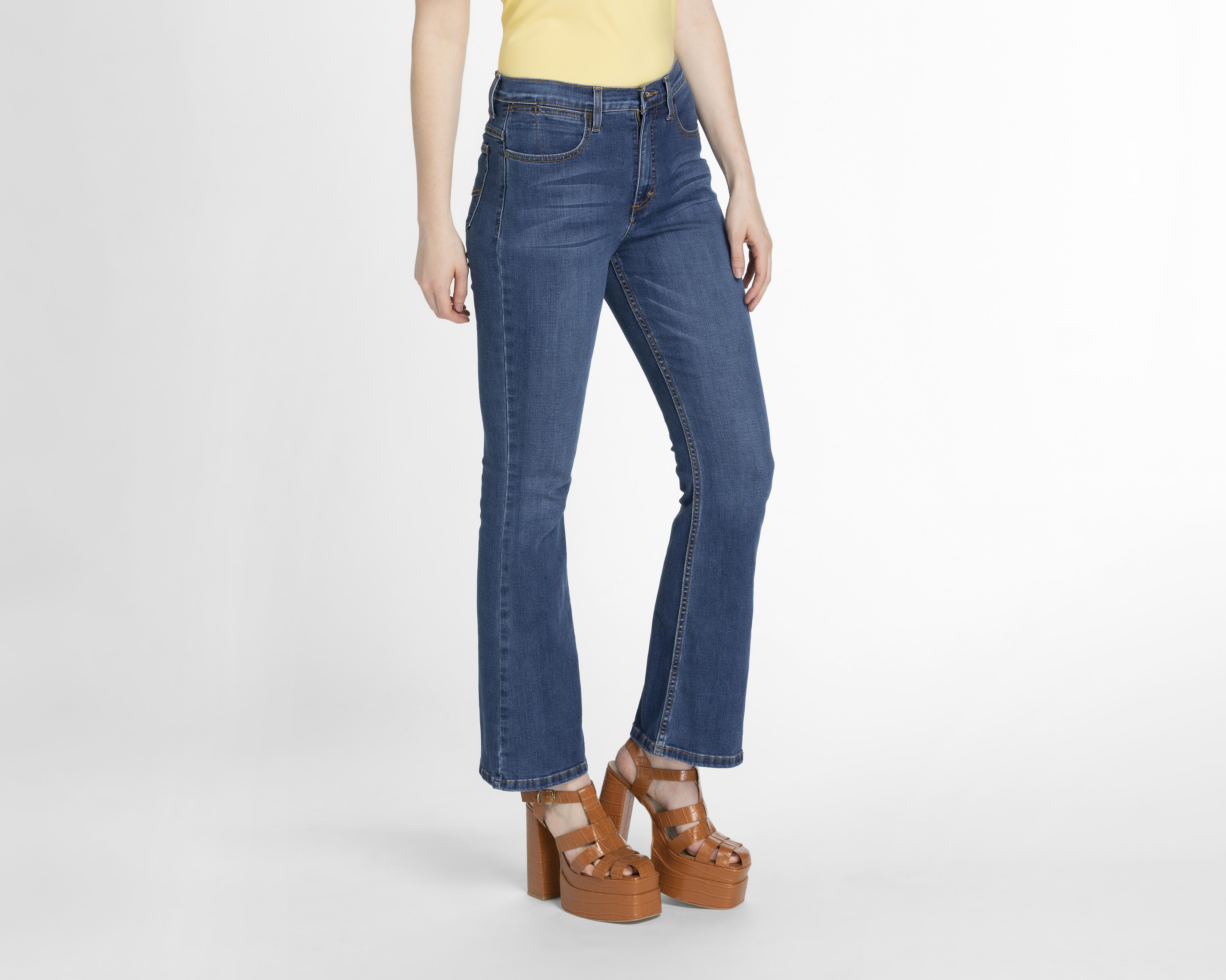 Jeans Lee Flare Deslavados