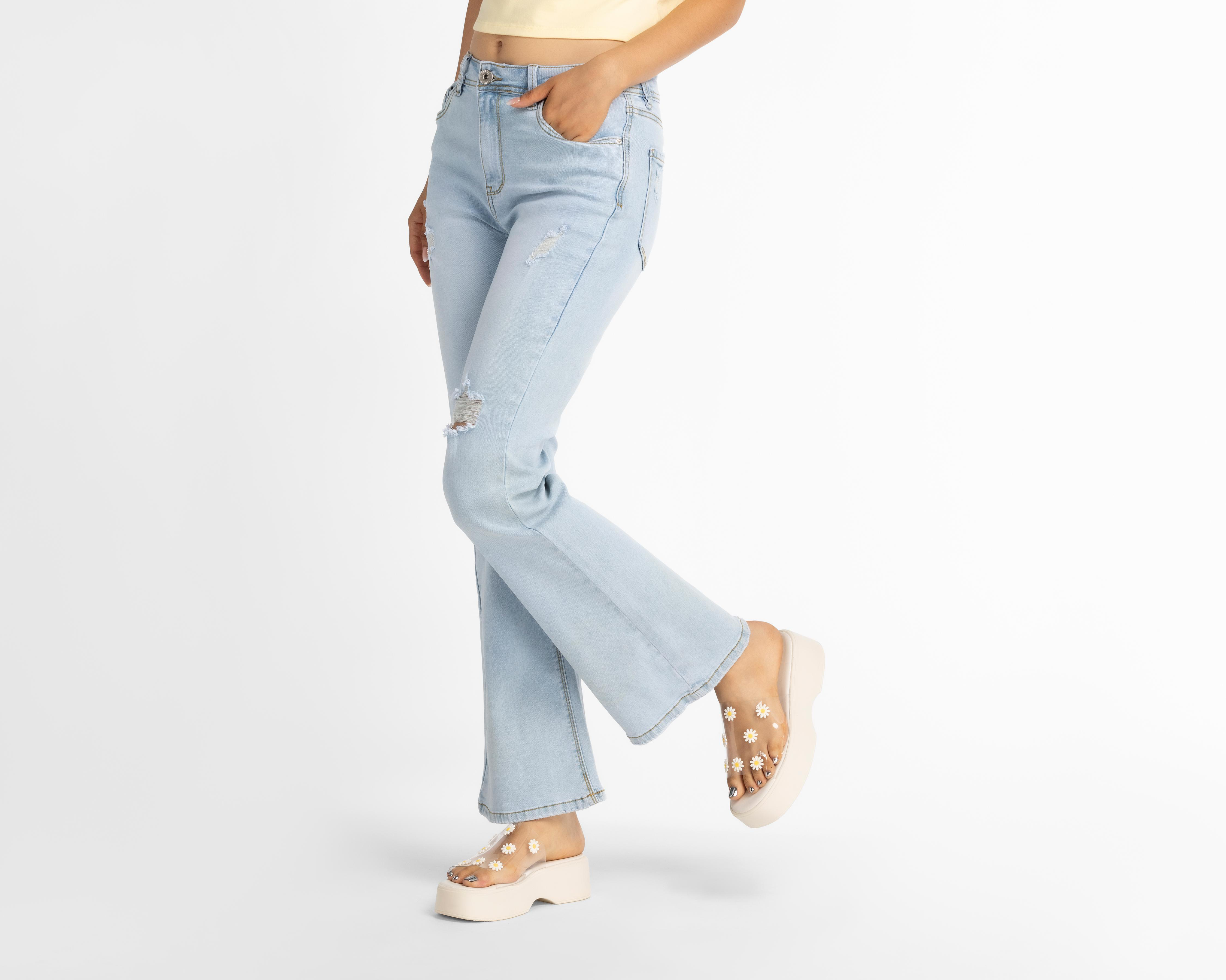Foto 2 pulgar | Jeans Flare Refill para Mujer