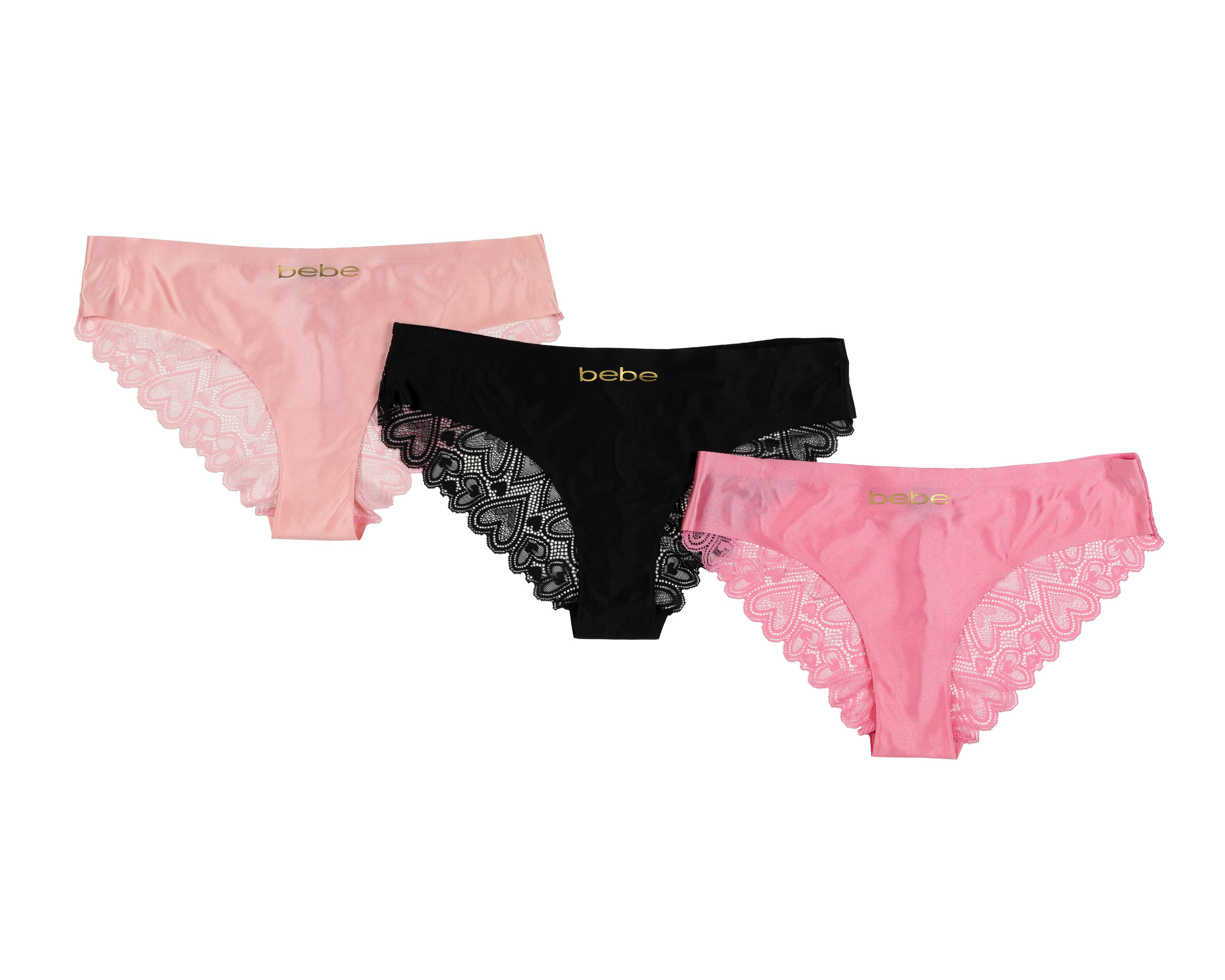 Tanga con Encaje Bebe para Mujer 3 Piezas