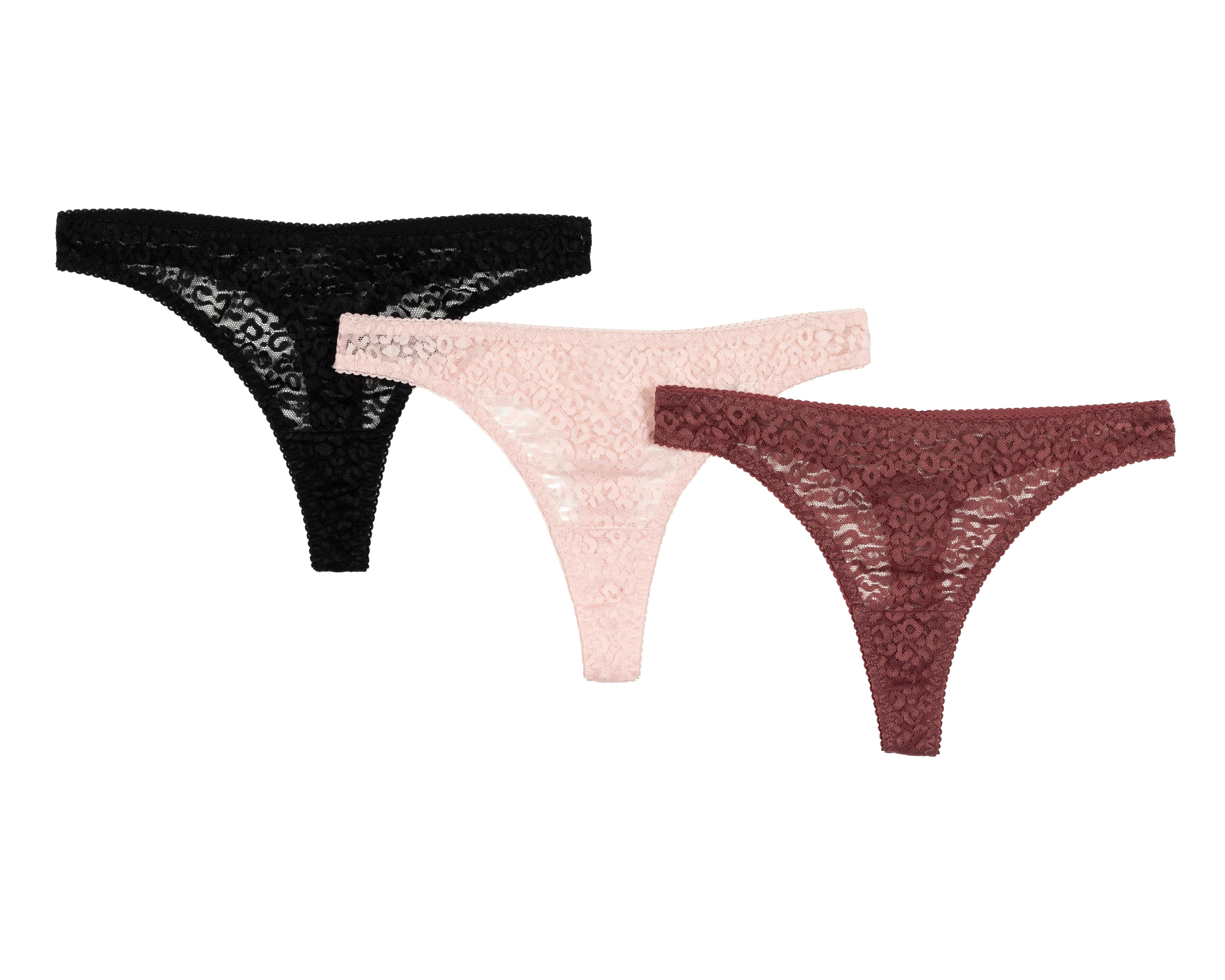 Foto 1 | Tanga con Encaje Eva tu Estilo Íntimo para Mujer 3 Piezas