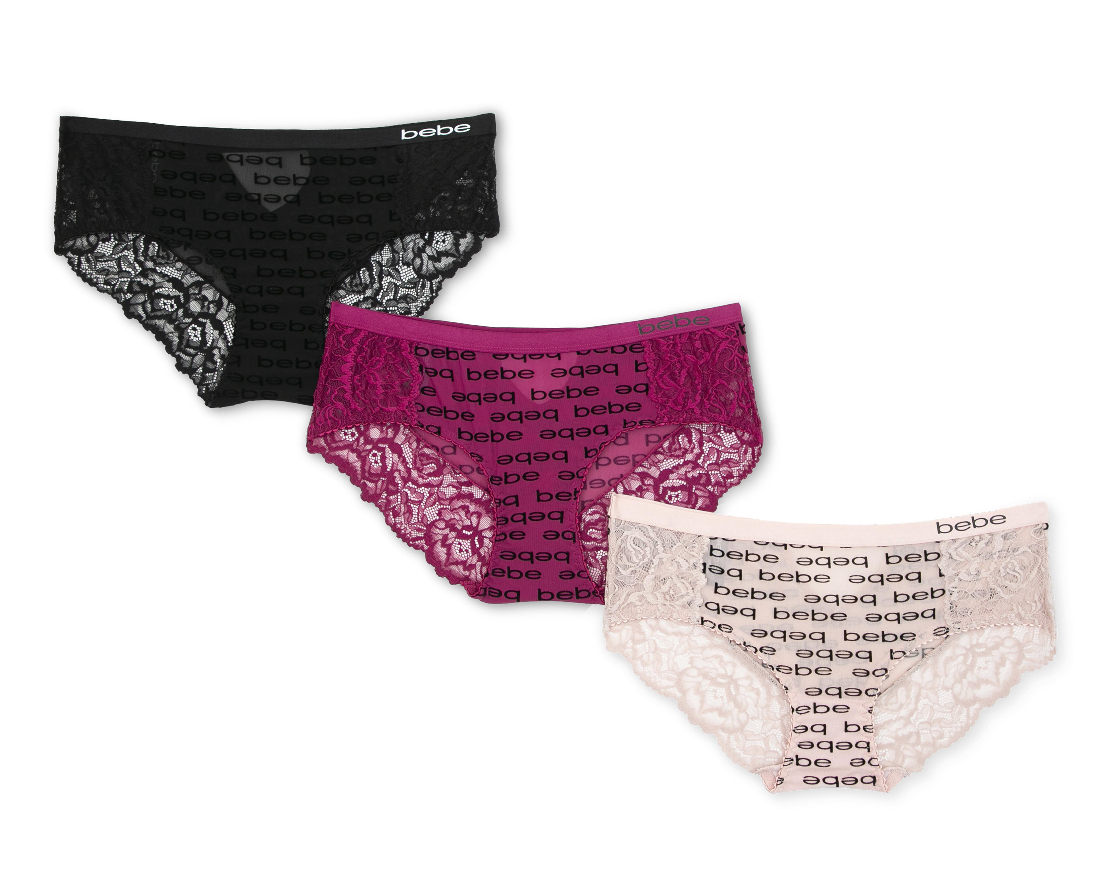Bóxer con Encaje Bebe para Mujer 3 Piezas $199