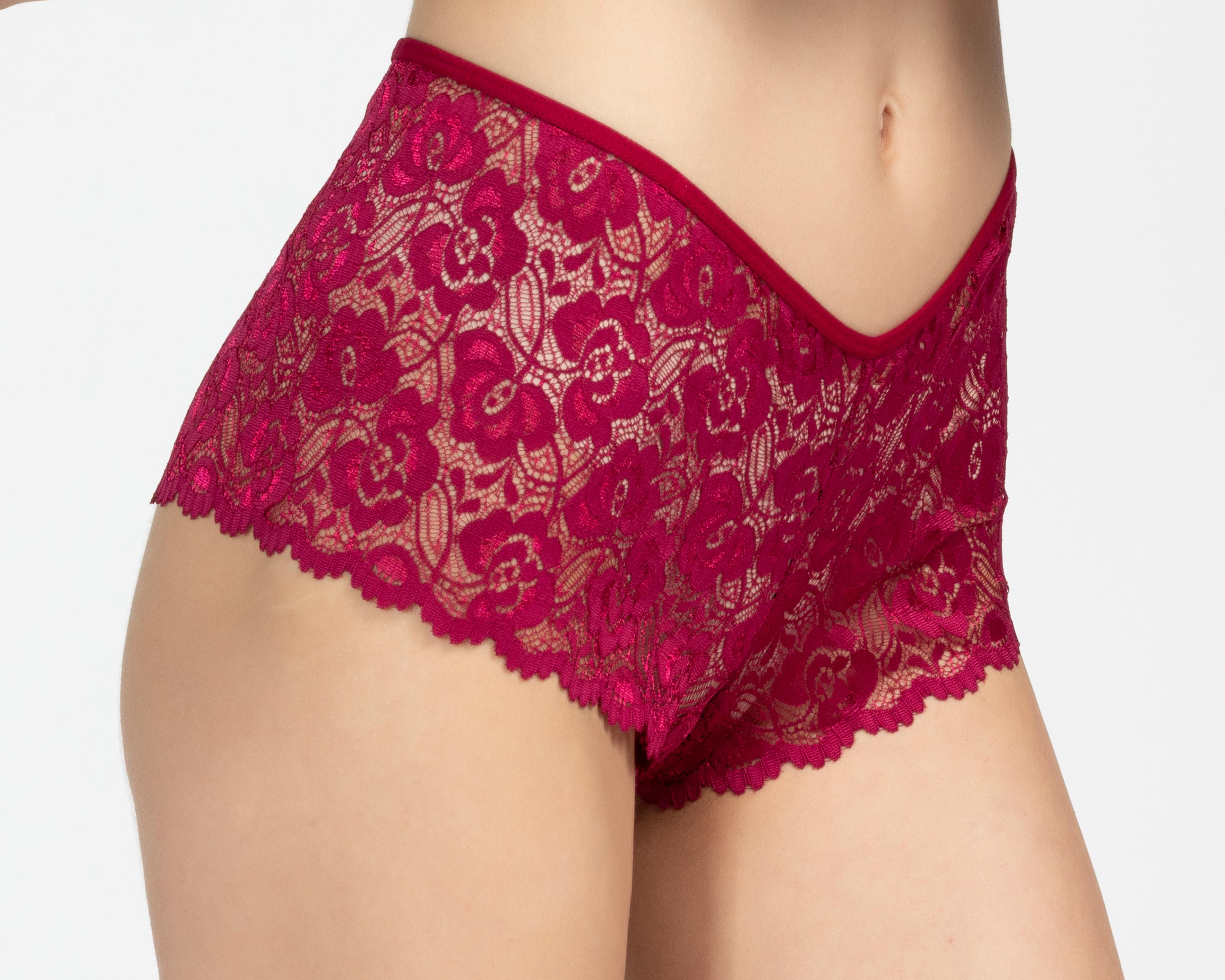 Foto 3 pulgar | Bóxer de Encaje Eva Tu Estilo Íntimo para Mujer 3 Piezas