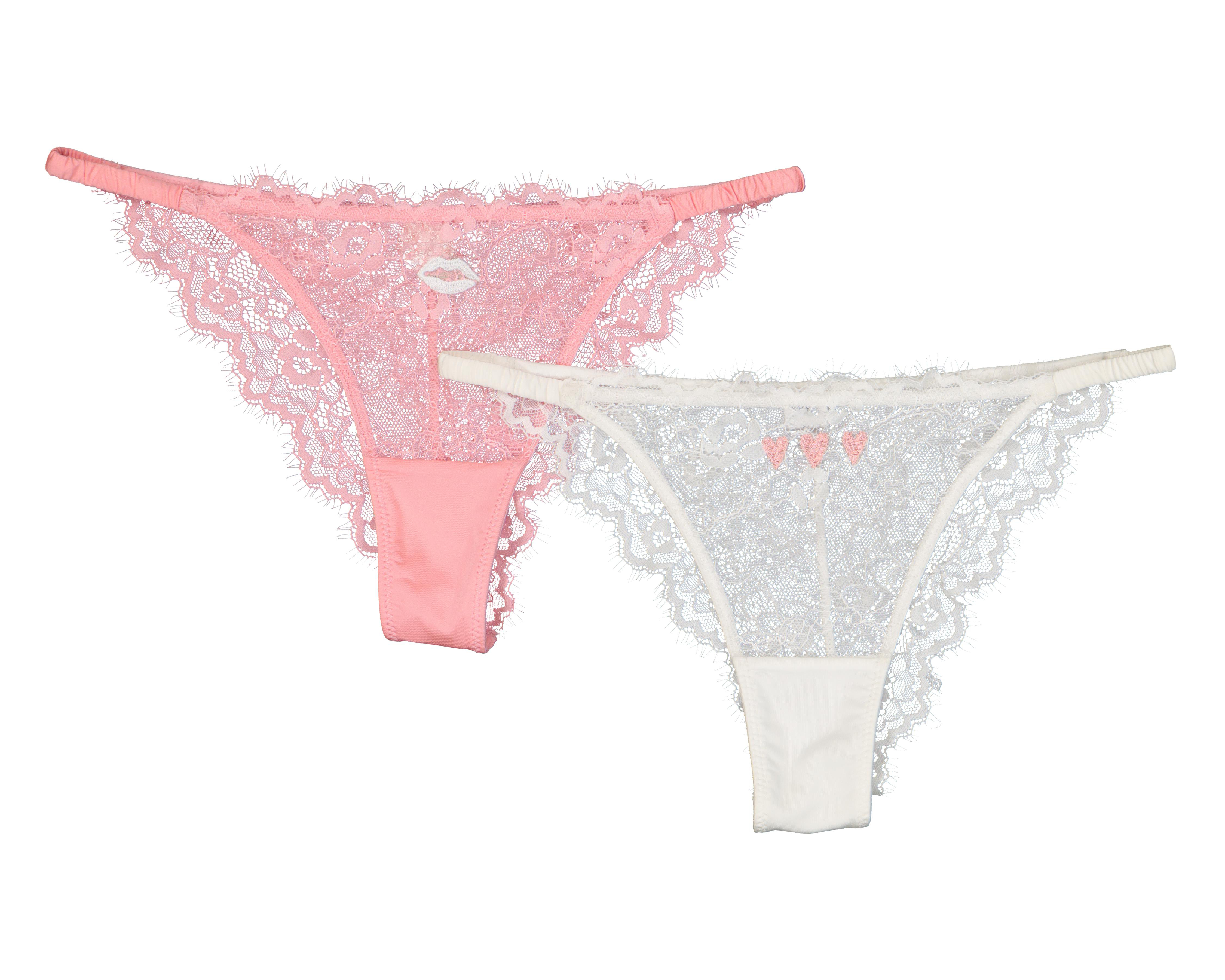 Foto 1 | Pantaleta con Encaje Lovest para Mujer 2 Piezas