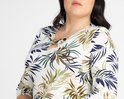 Foto 4 | Blusa Lady Sun Manga 3/4 con Collar