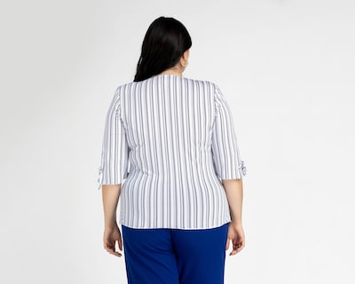 Foto 3 | Blusa Paloma Manga 3/4 a Rayas