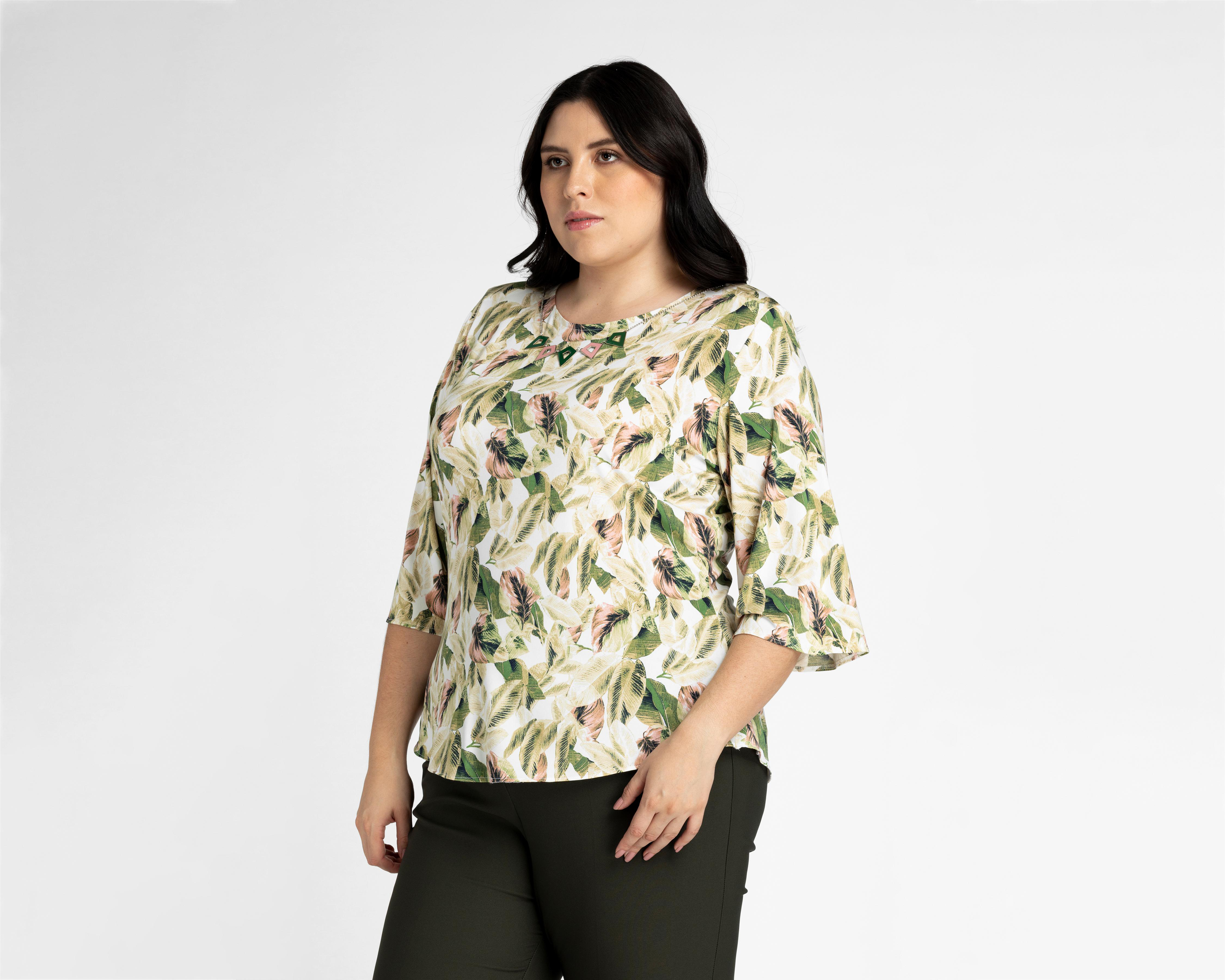 Foto 1 | Blusa Paloma Manga 3/4 con Collar