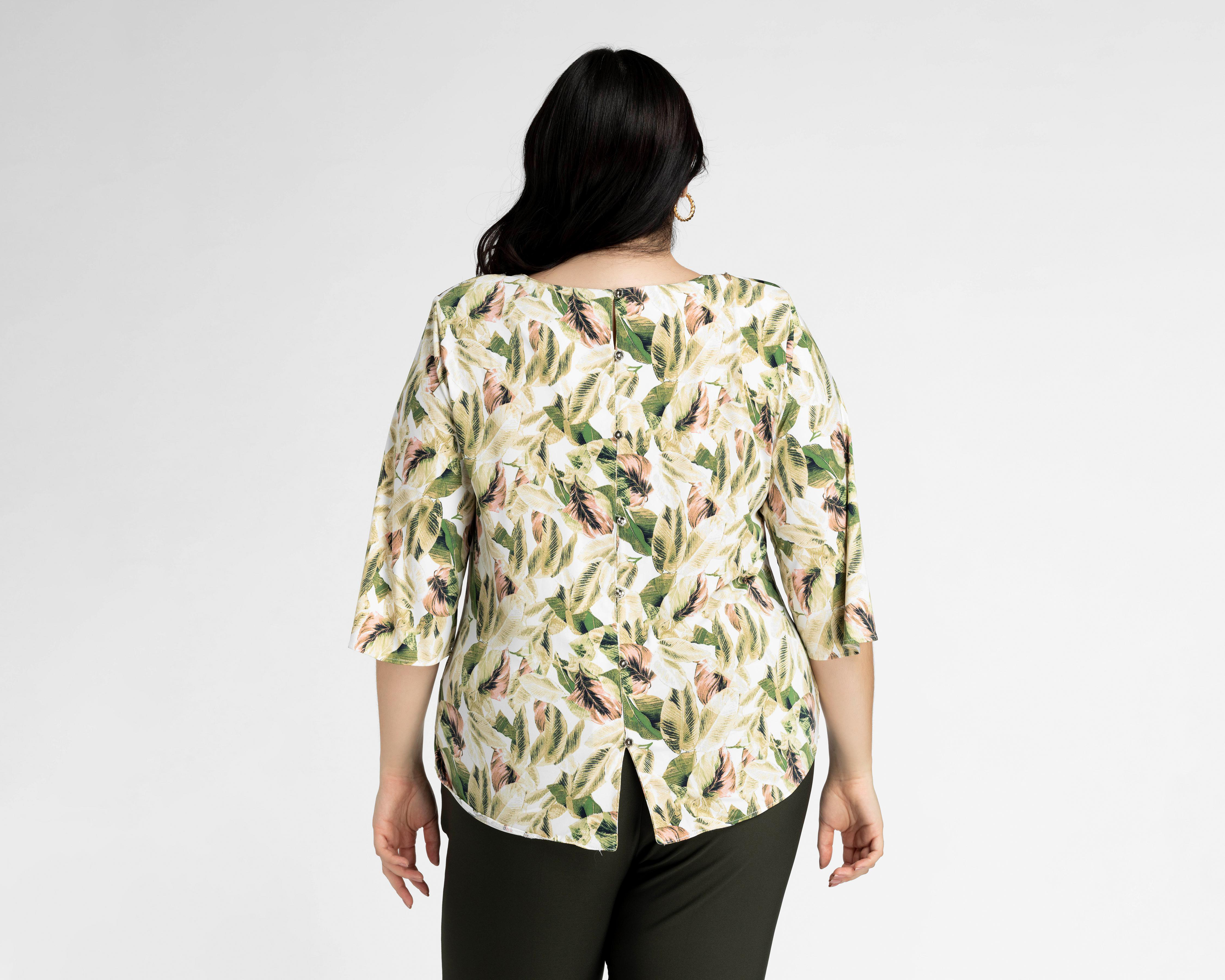 Foto 3 | Blusa Paloma Manga 3/4 con Collar