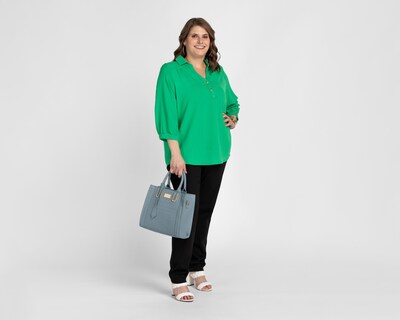 Foto 2 | Blusa Sahara Cuello Americano para Mujer