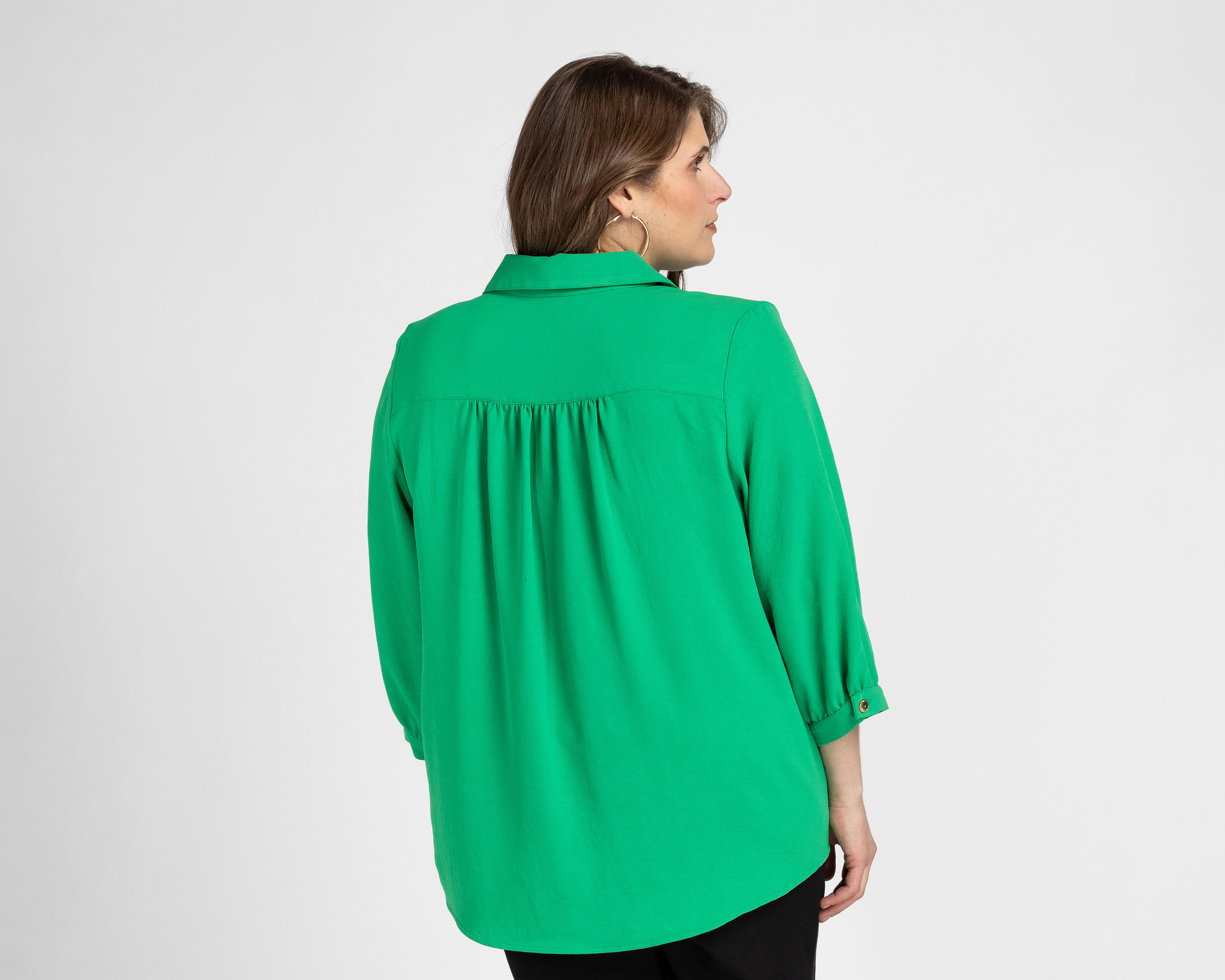 Foto 3 | Blusa Sahara Cuello Americano para Mujer