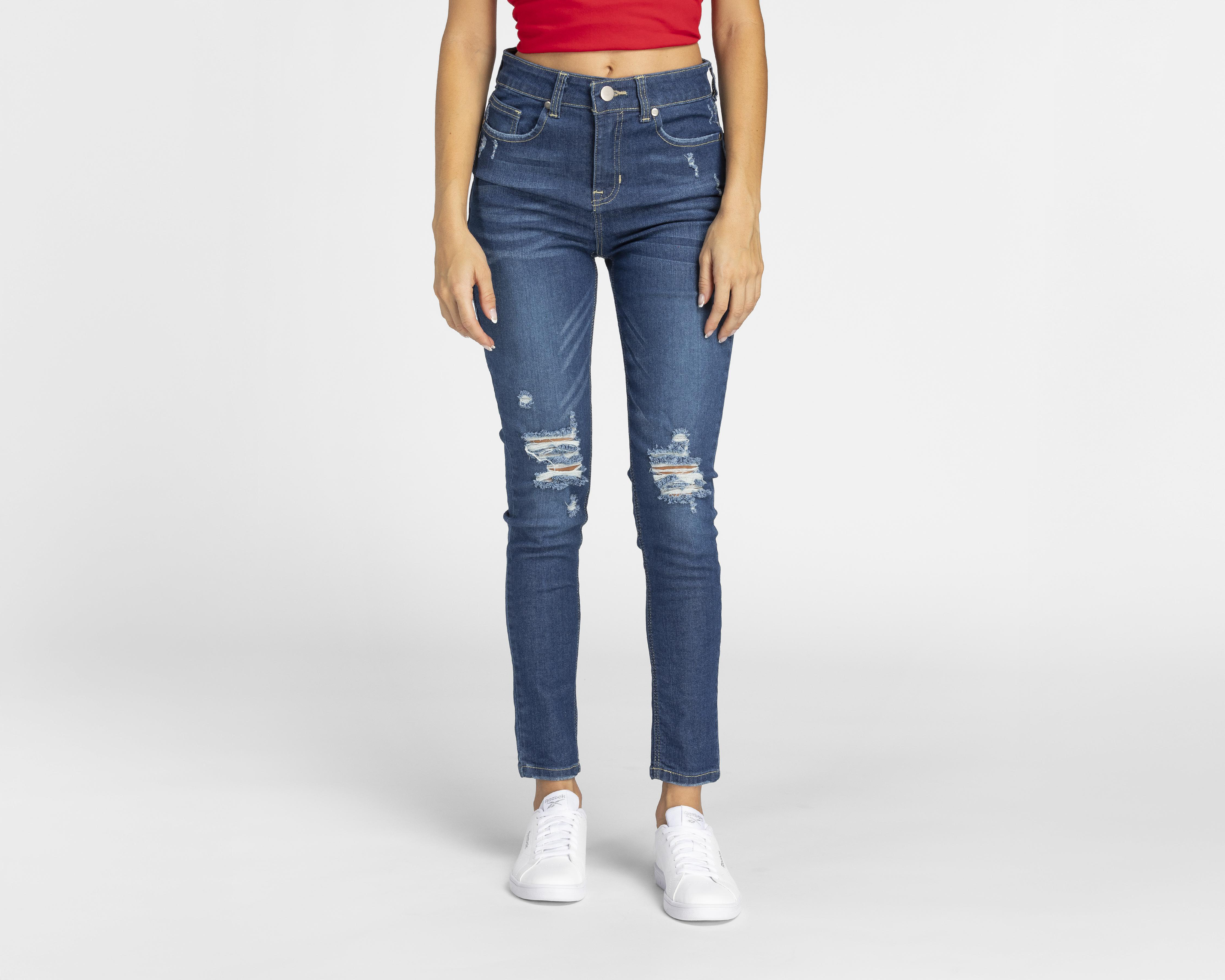 Foto 2 pulgar | Jeans 18 Forever Skinny Tiro Alto