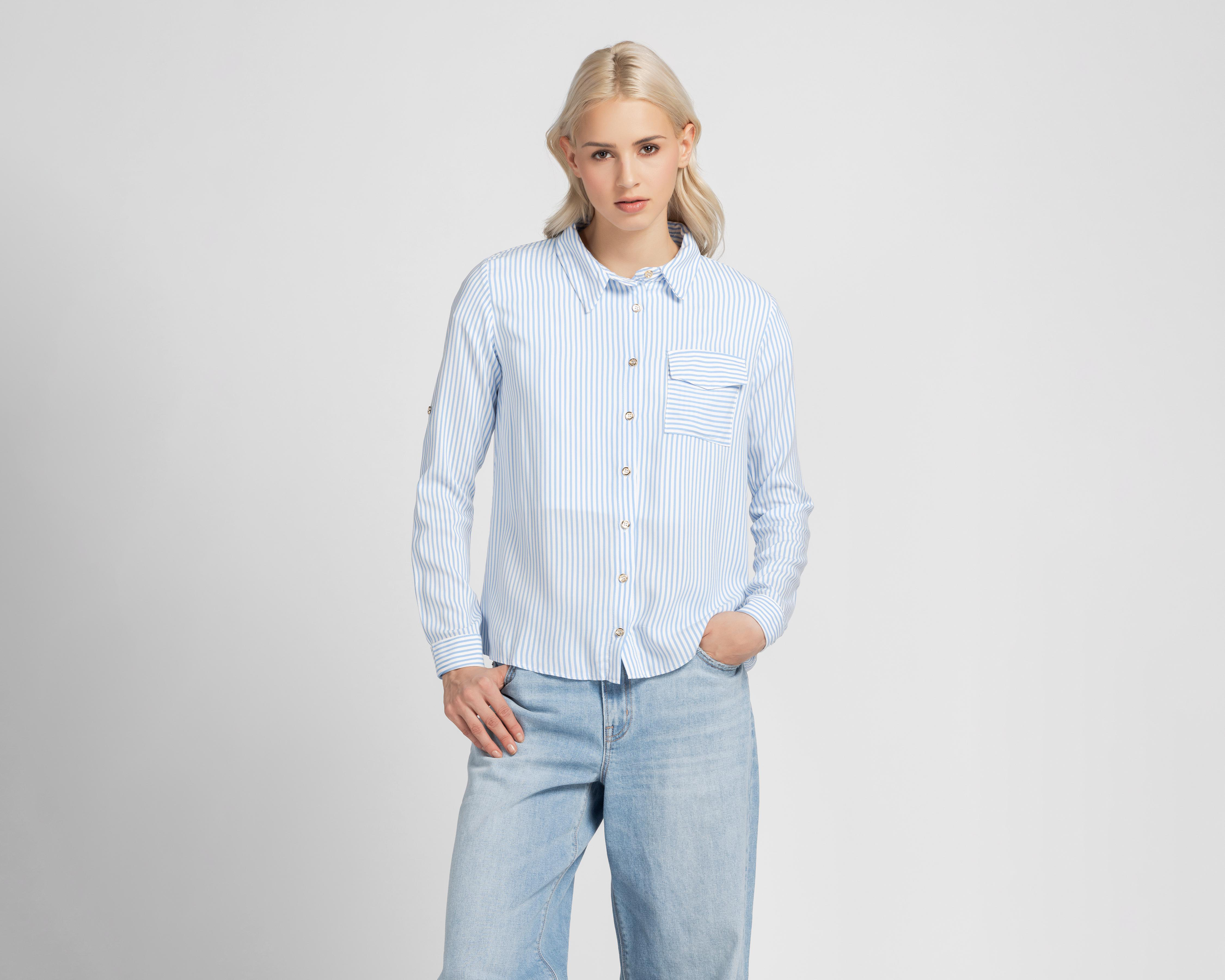 Blusa Refill a Rayas para Mujer