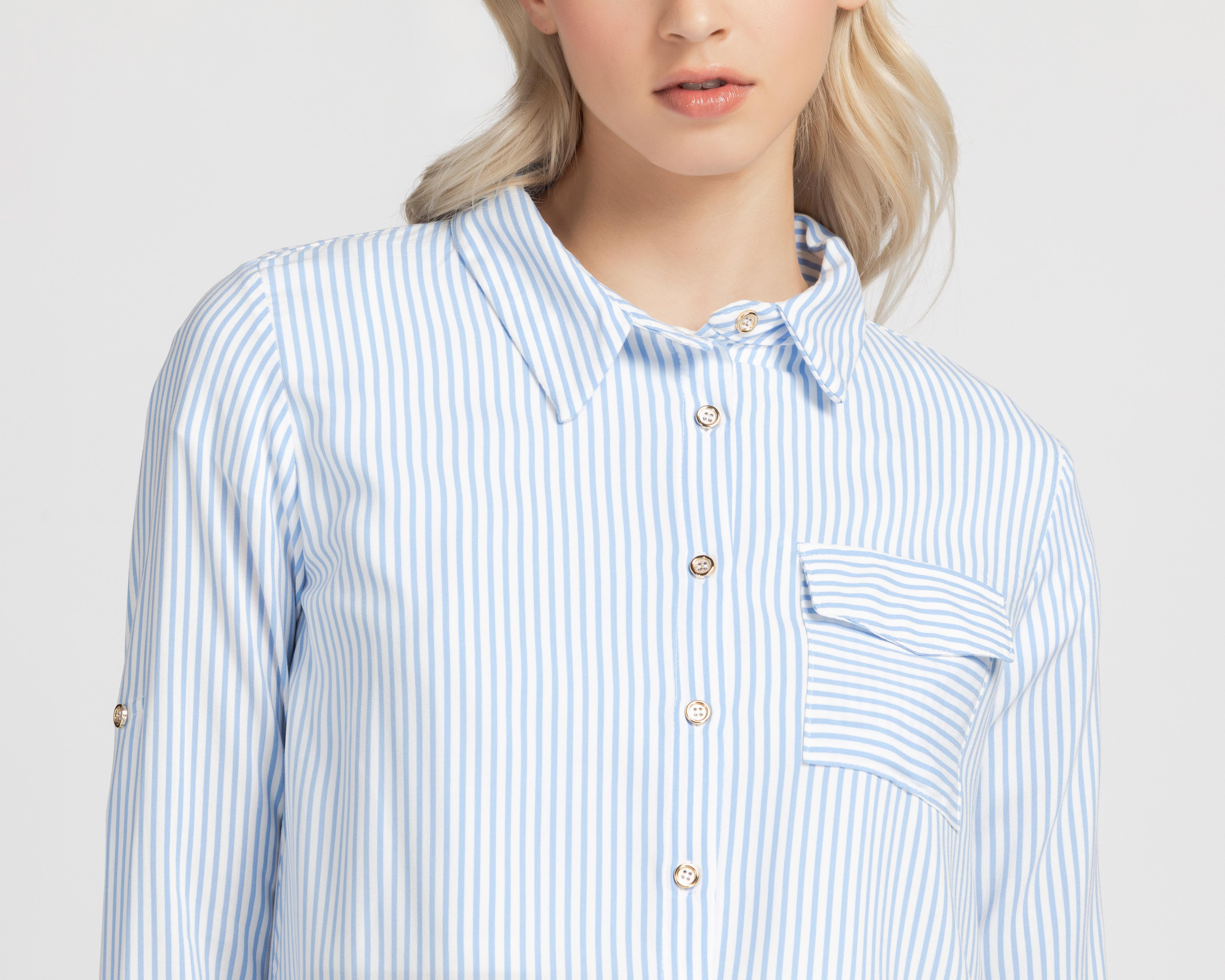 Foto 4 | Blusa Refill a Rayas para Mujer