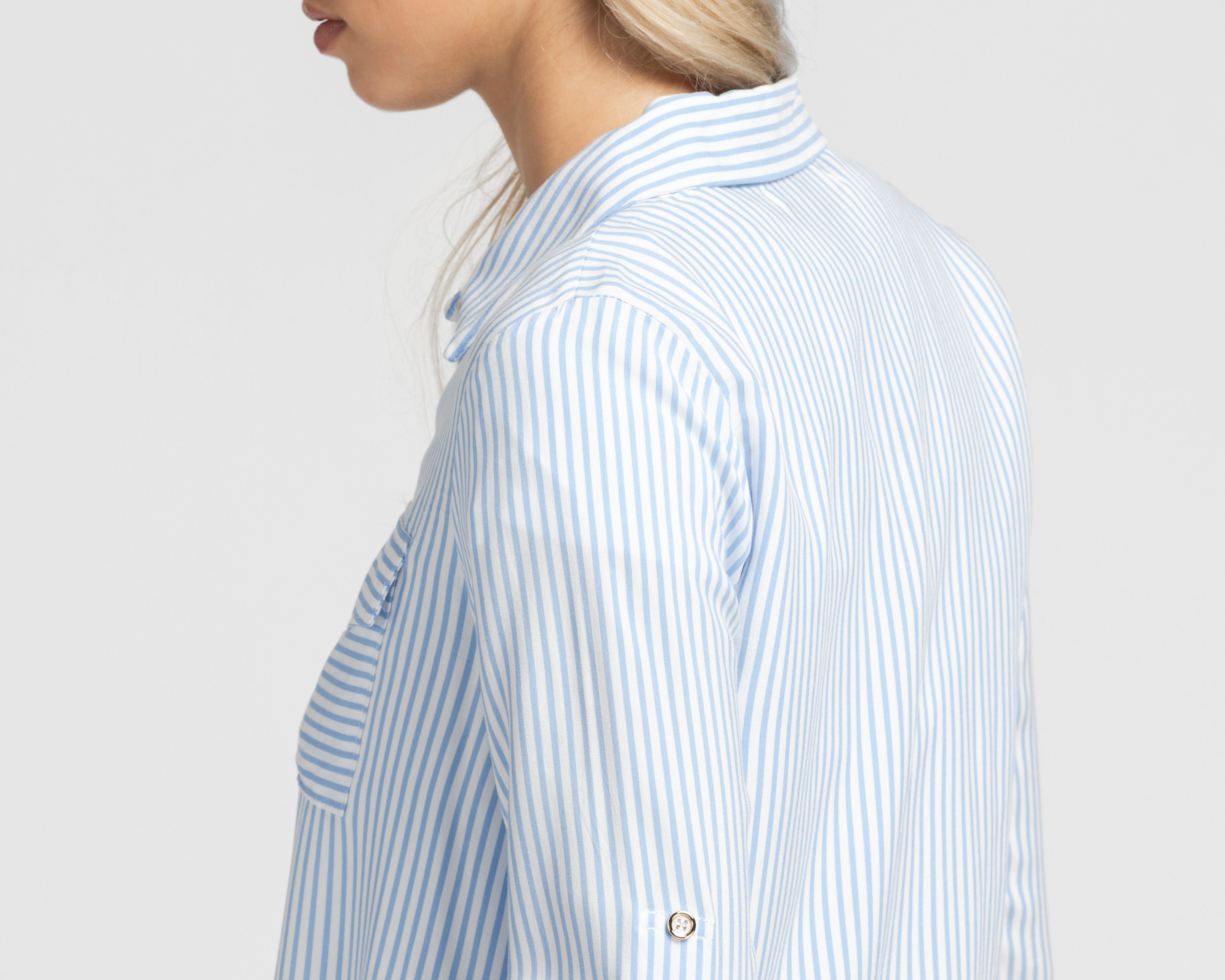 Foto 5 | Blusa Refill a Rayas para Mujer
