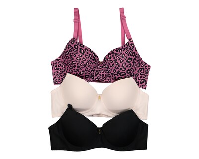 Foto 1 | Brasier con Varilla Bebe Media Copa para Mujer 3 Pack