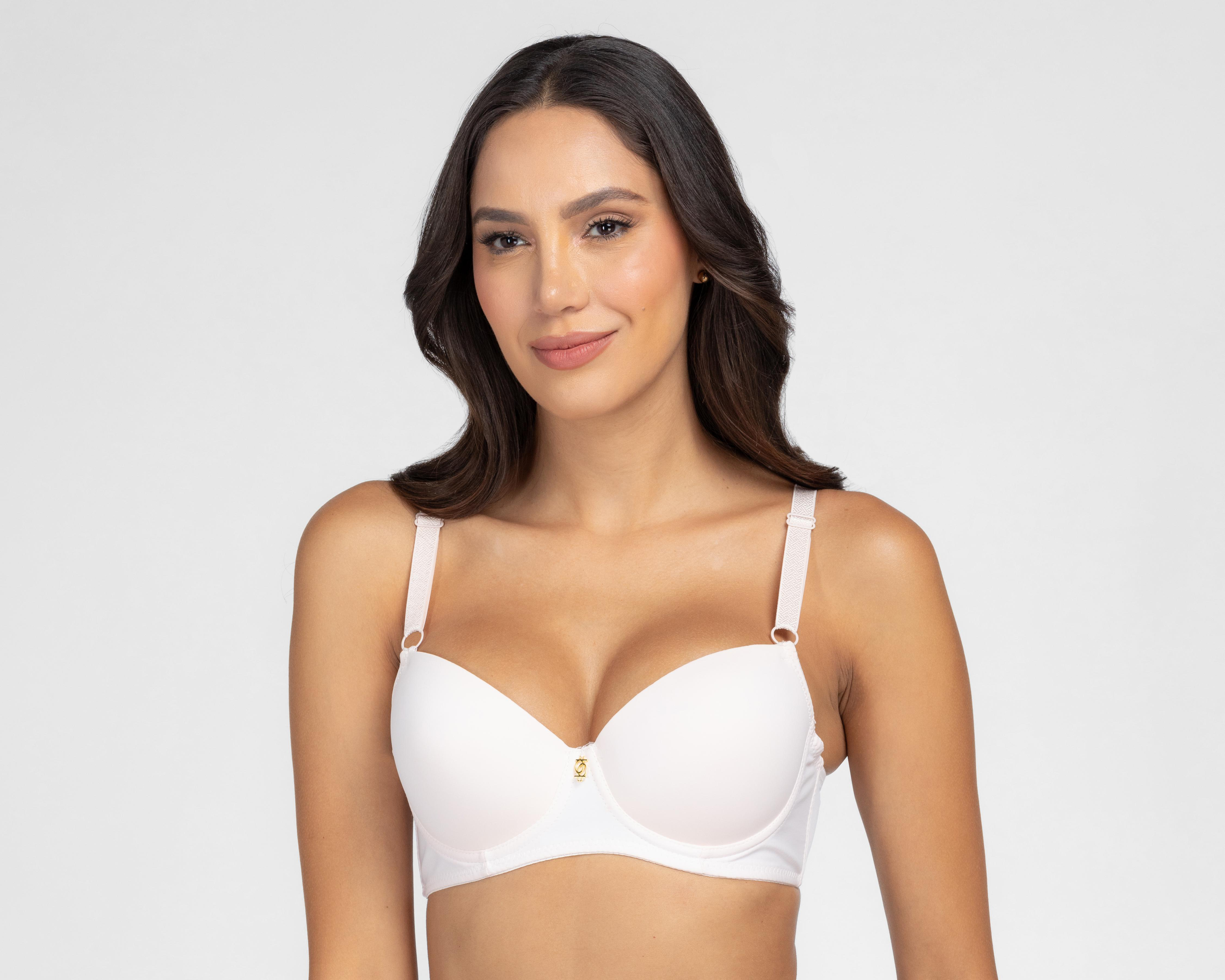 Foto 2 | Brasier con Varilla Bebe Media Copa para Mujer 3 Pack