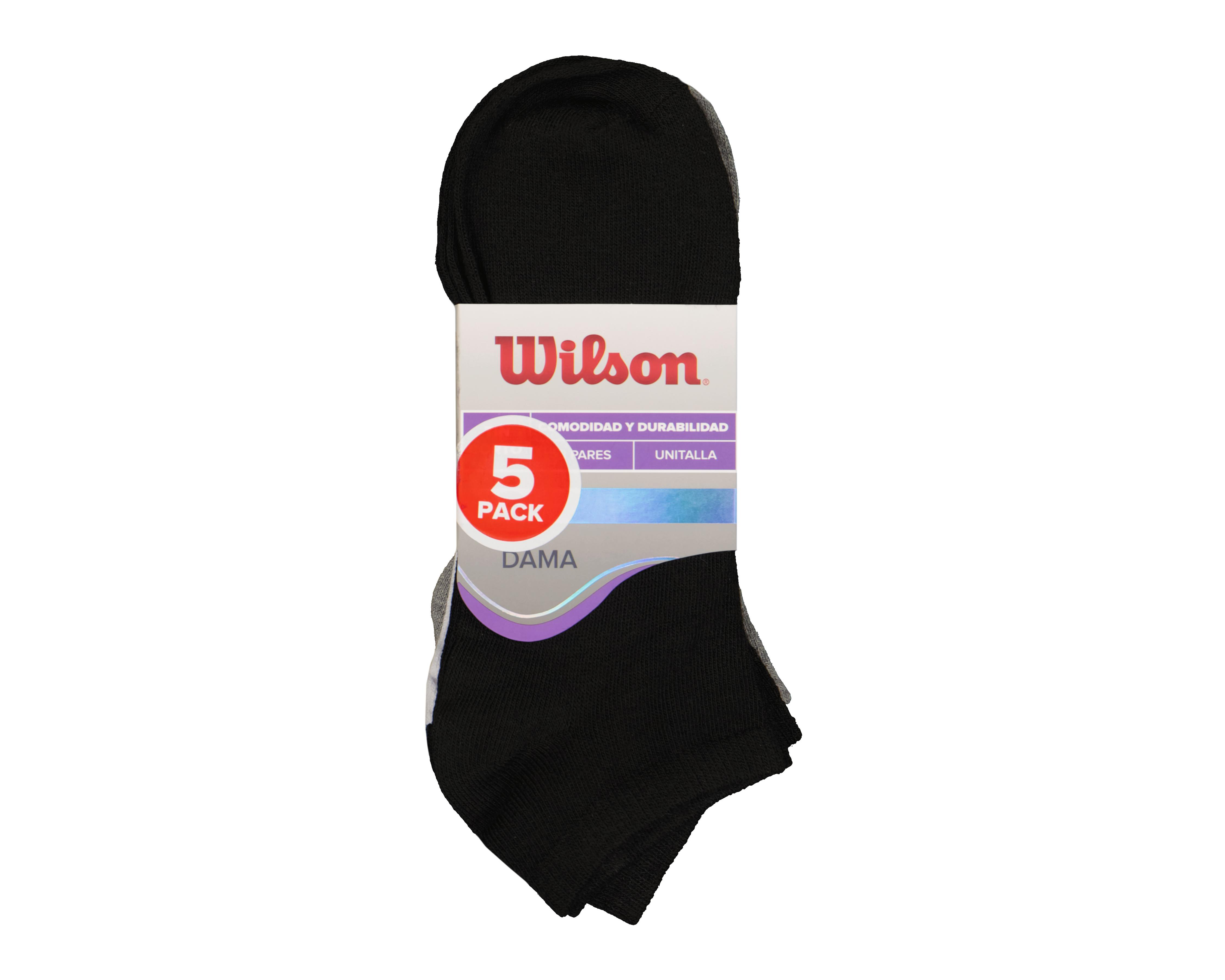 Foto 7 pulgar | Calcetas Deportivas Wilson para Mujer 5 Pares