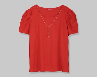 Foto 1 | Blusa Sahara Roja con Collar