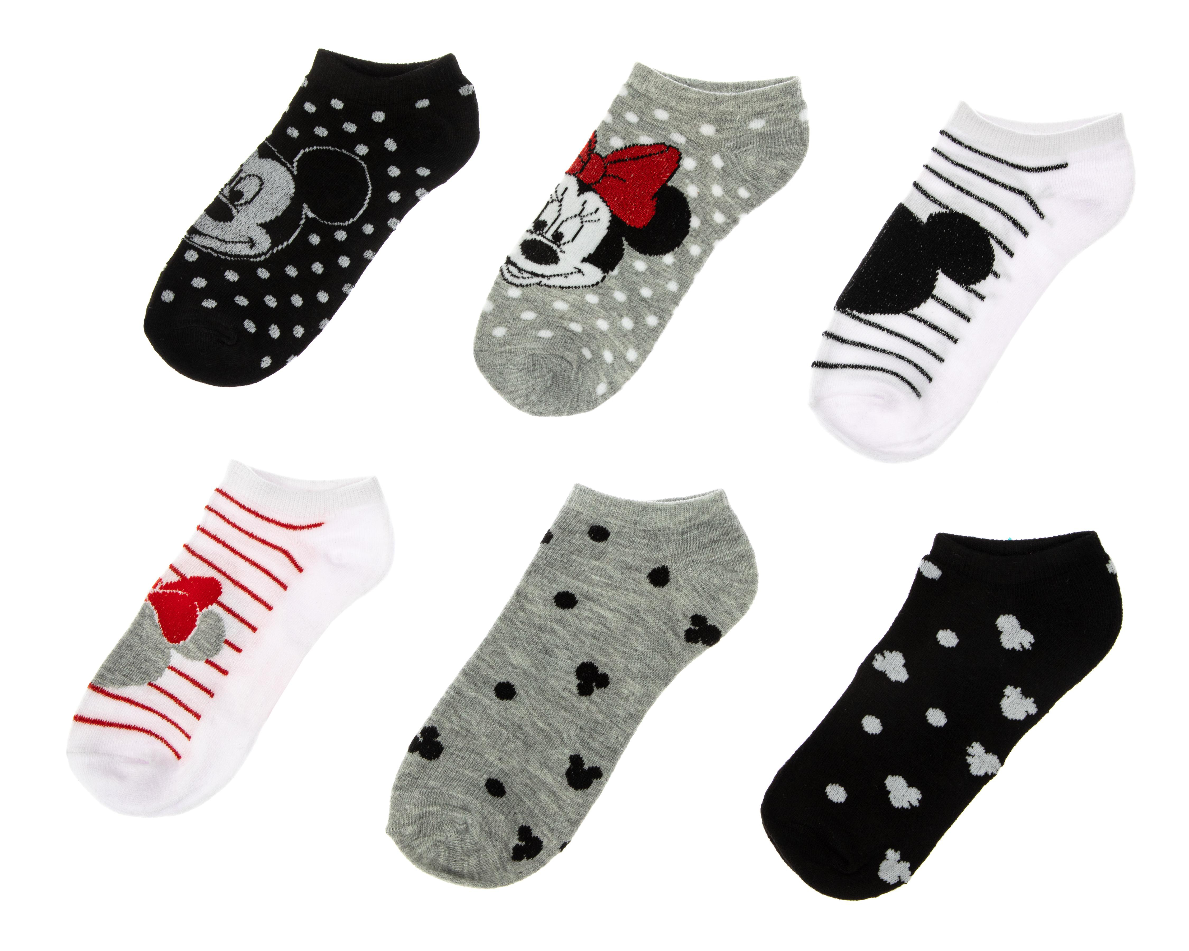 Foto 2 pulgar | Calcetas Tines Disney para Mujer 6 Pares