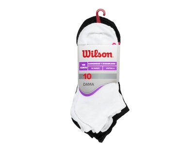 Foto 3 | Calcetas Deportivas Cortas Wilson para Mujer 10 Pares