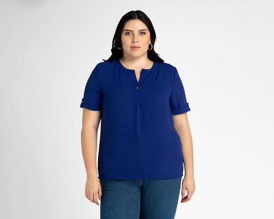 Foto 1 | Blusa Sahara Manga Corta con Cuello V